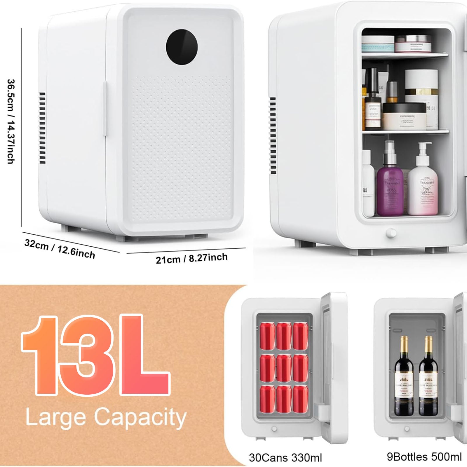 Advwin Dual Voltage Portable Mini Fridge