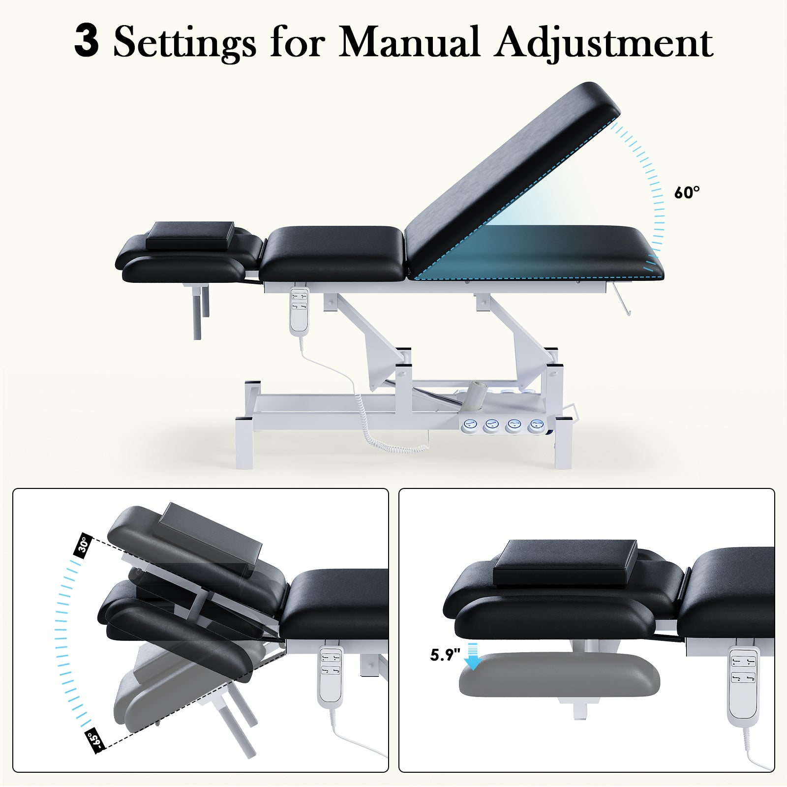 Advwin 2-Motor Electric Massage Treatment Table
