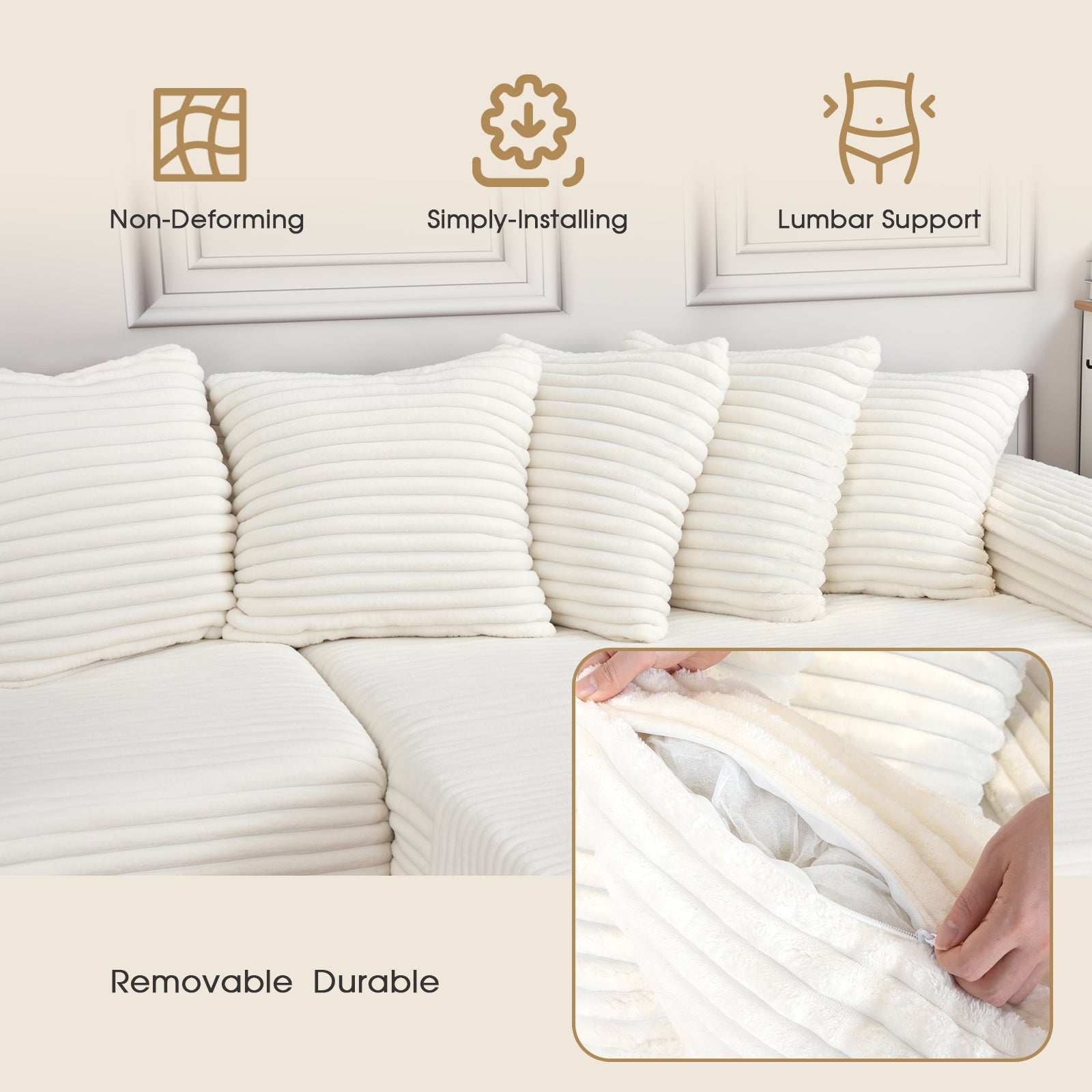 sofa with oversized chair