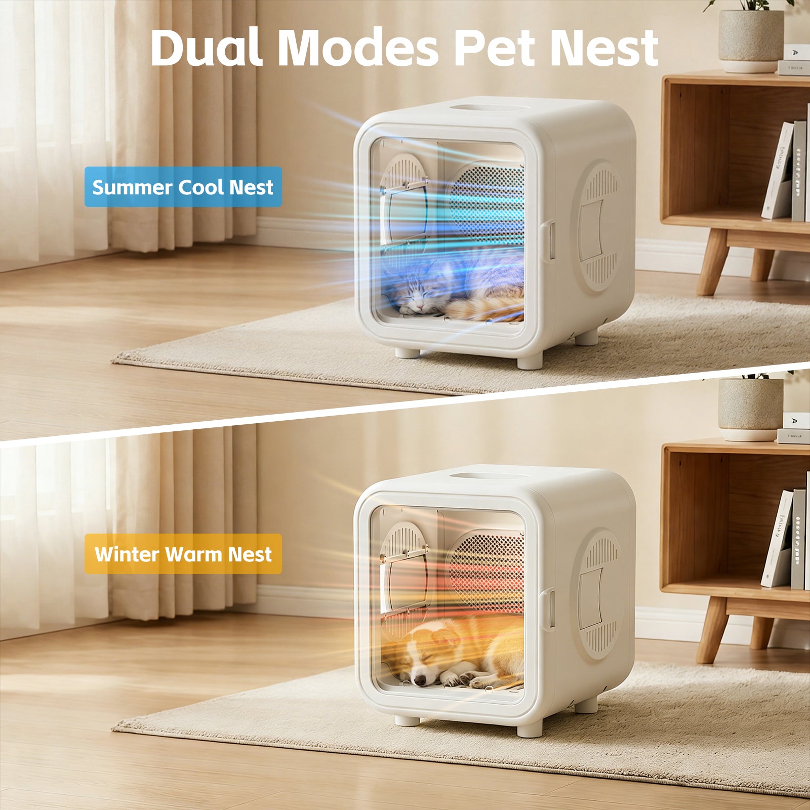 Advwin 75L Automatic Pet Dryer Box w/ Dual Motor Fan