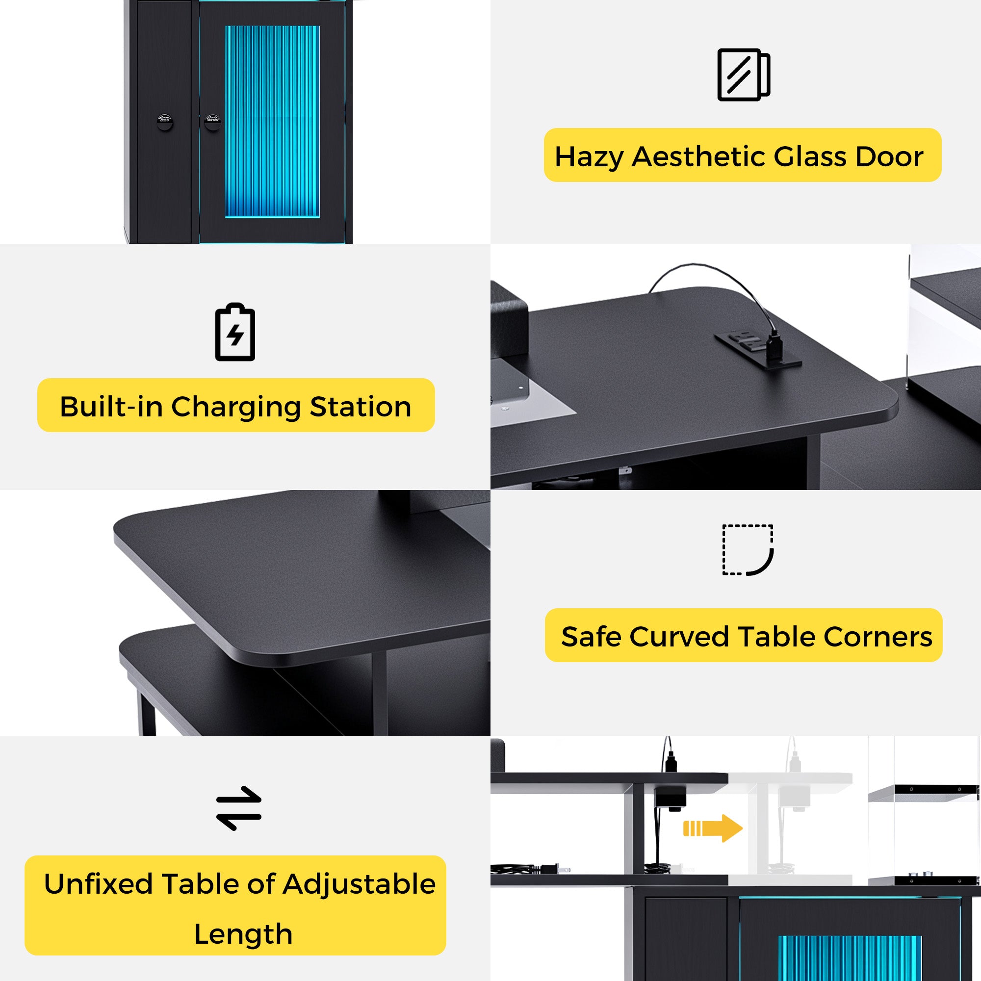 Advwin Manicure Table with LED Light