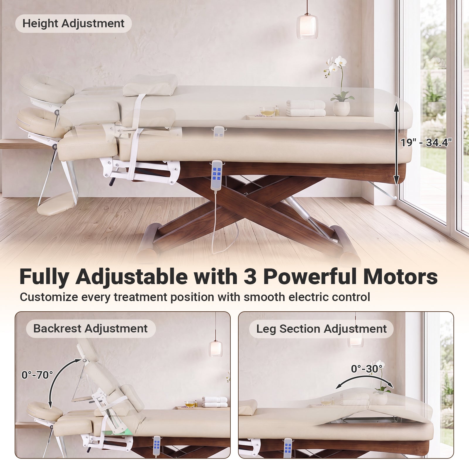 Advwin Electric Massage Table for Spa & Treatment