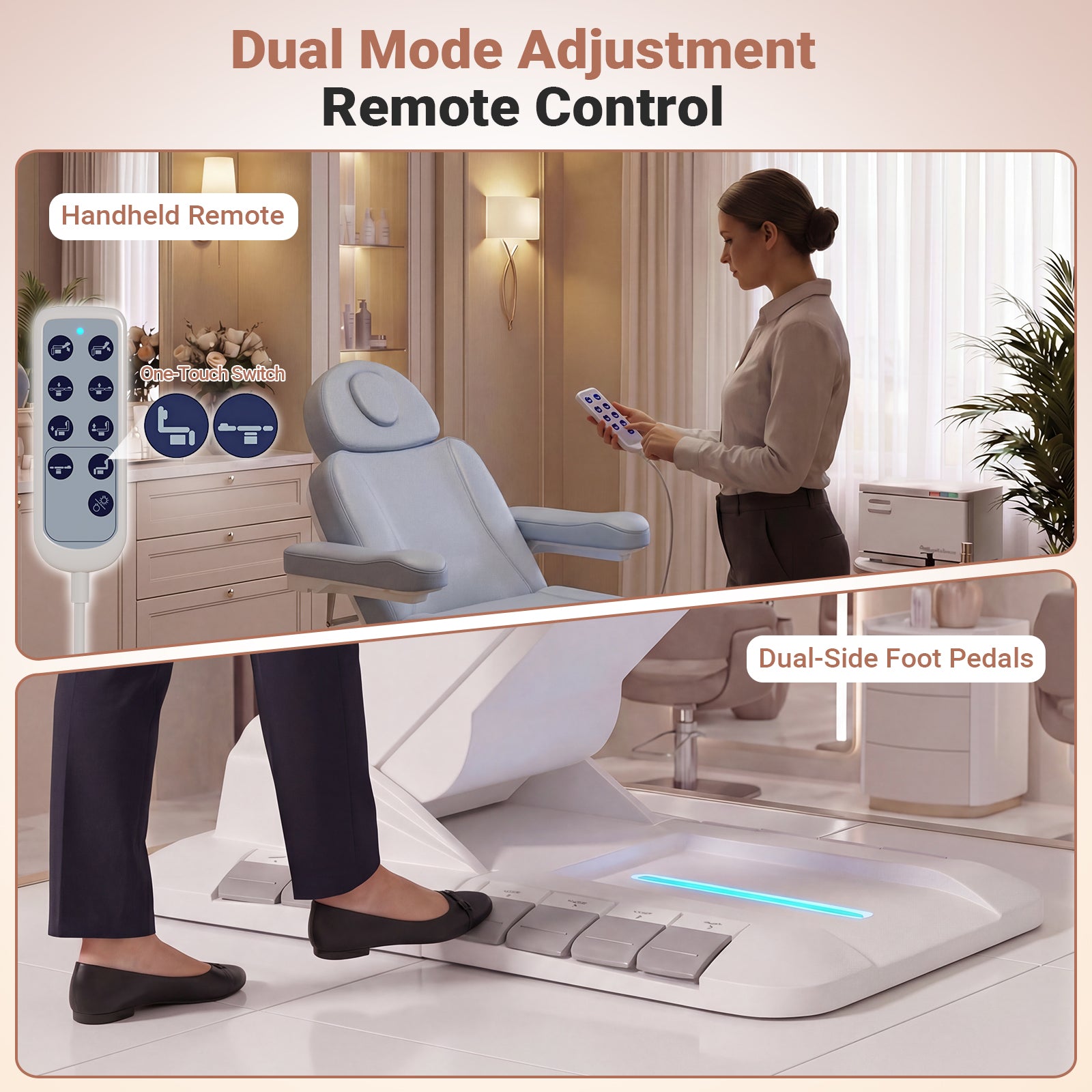 Advwin 3 Motor Adjustable Electric Esthetician Bed