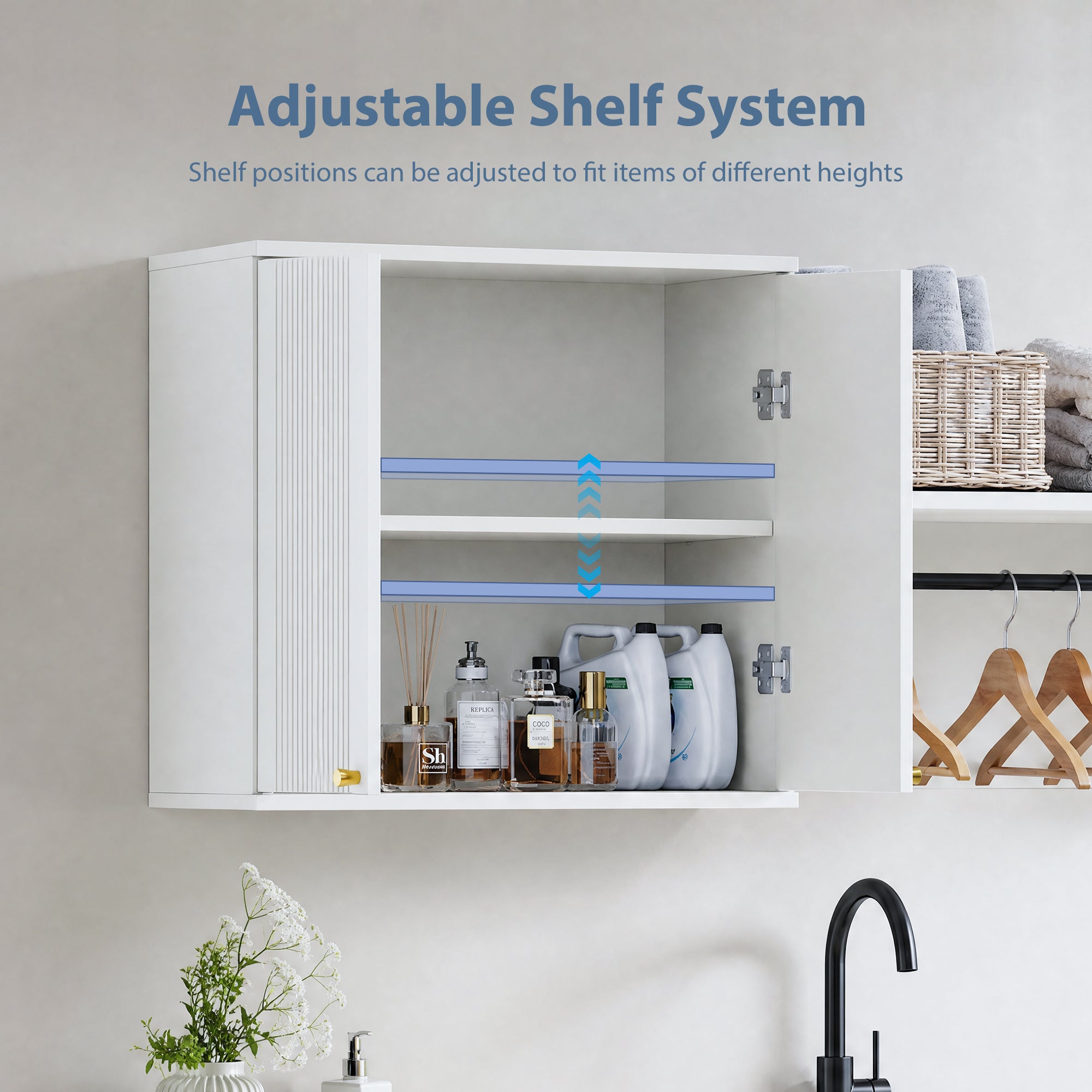 Advwin Modern Wall Mounted Storage Cabinets