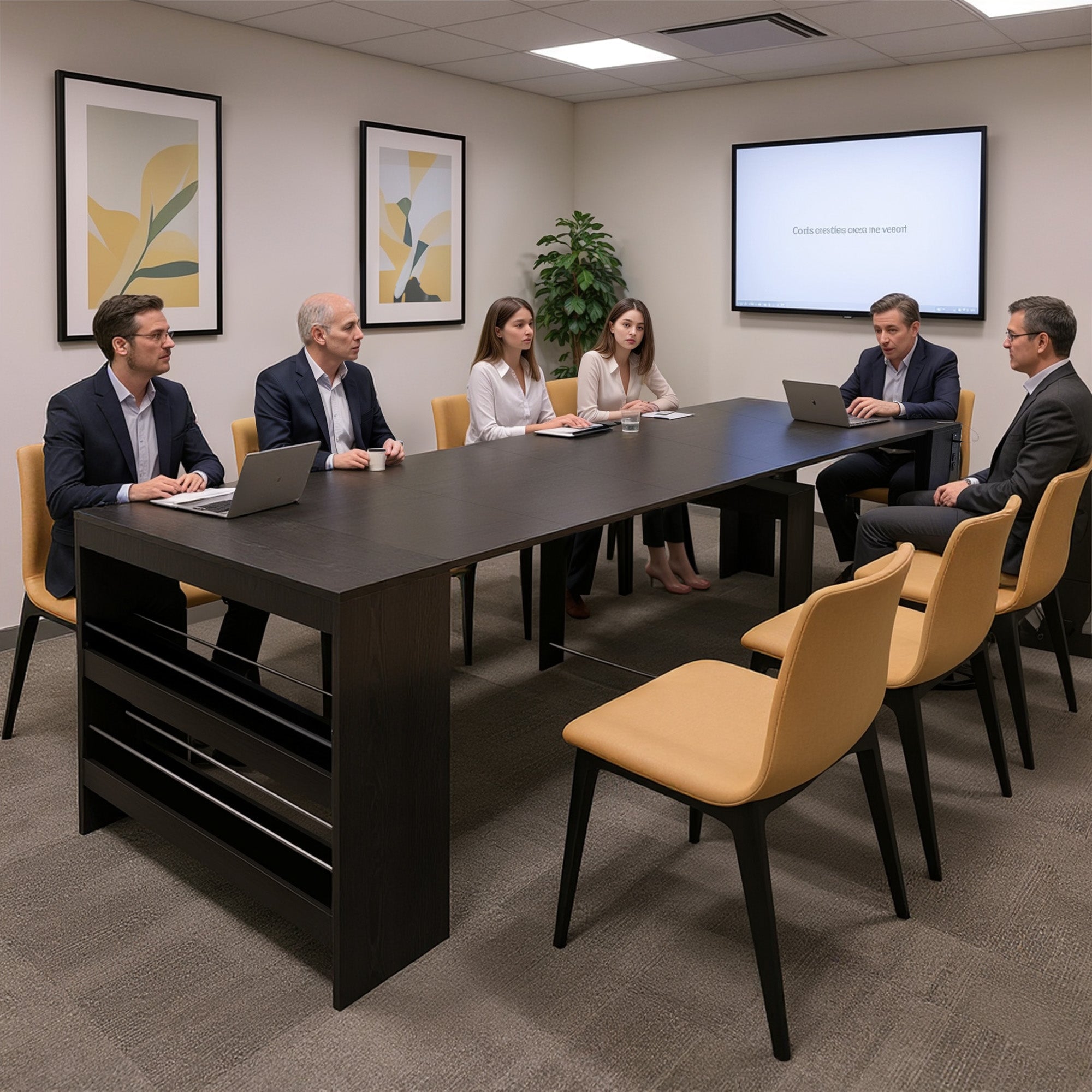 Advwin Extendable Dining Table with Outlet