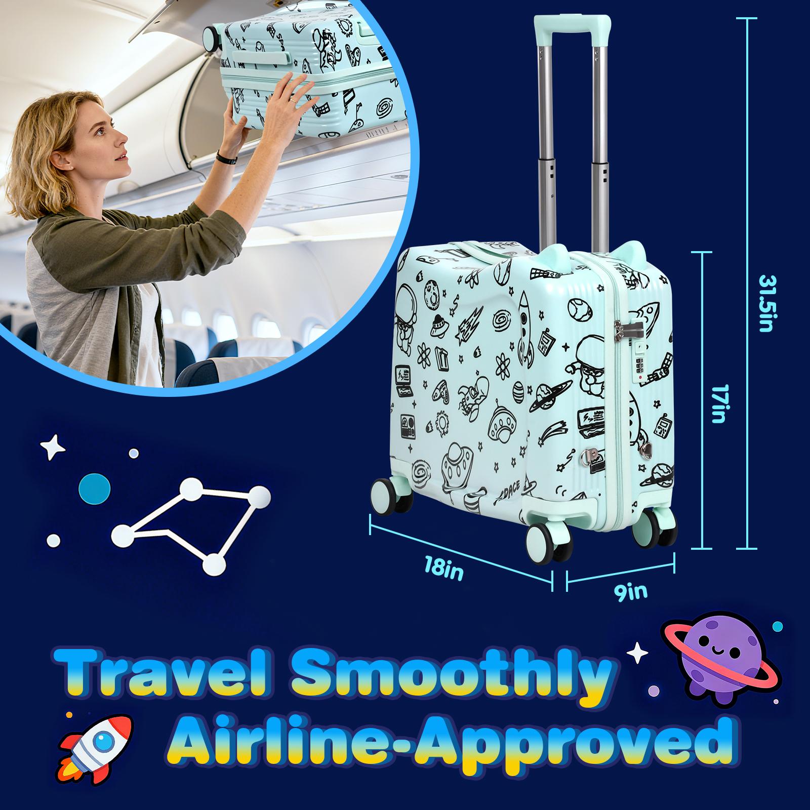 Advwin Kids Ride-On Suitcase DIY Coloring Design