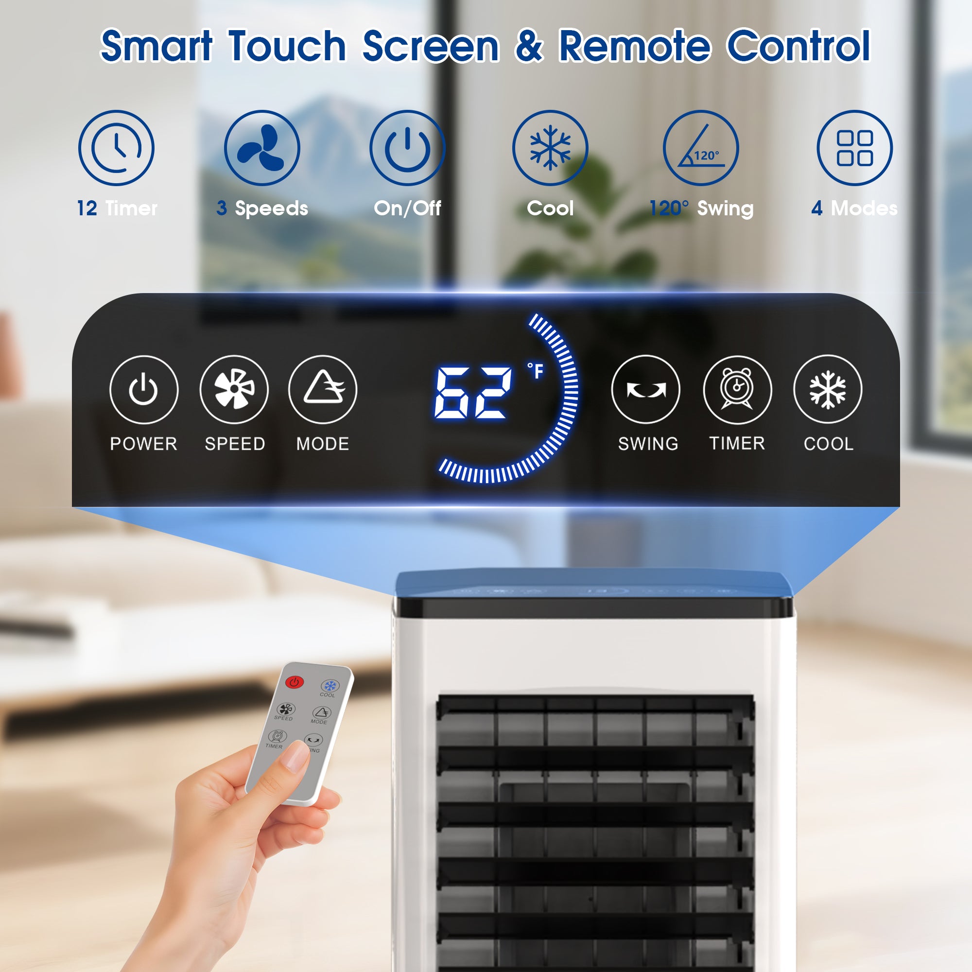 Advwin Windowless Portable Air Cooler Fan