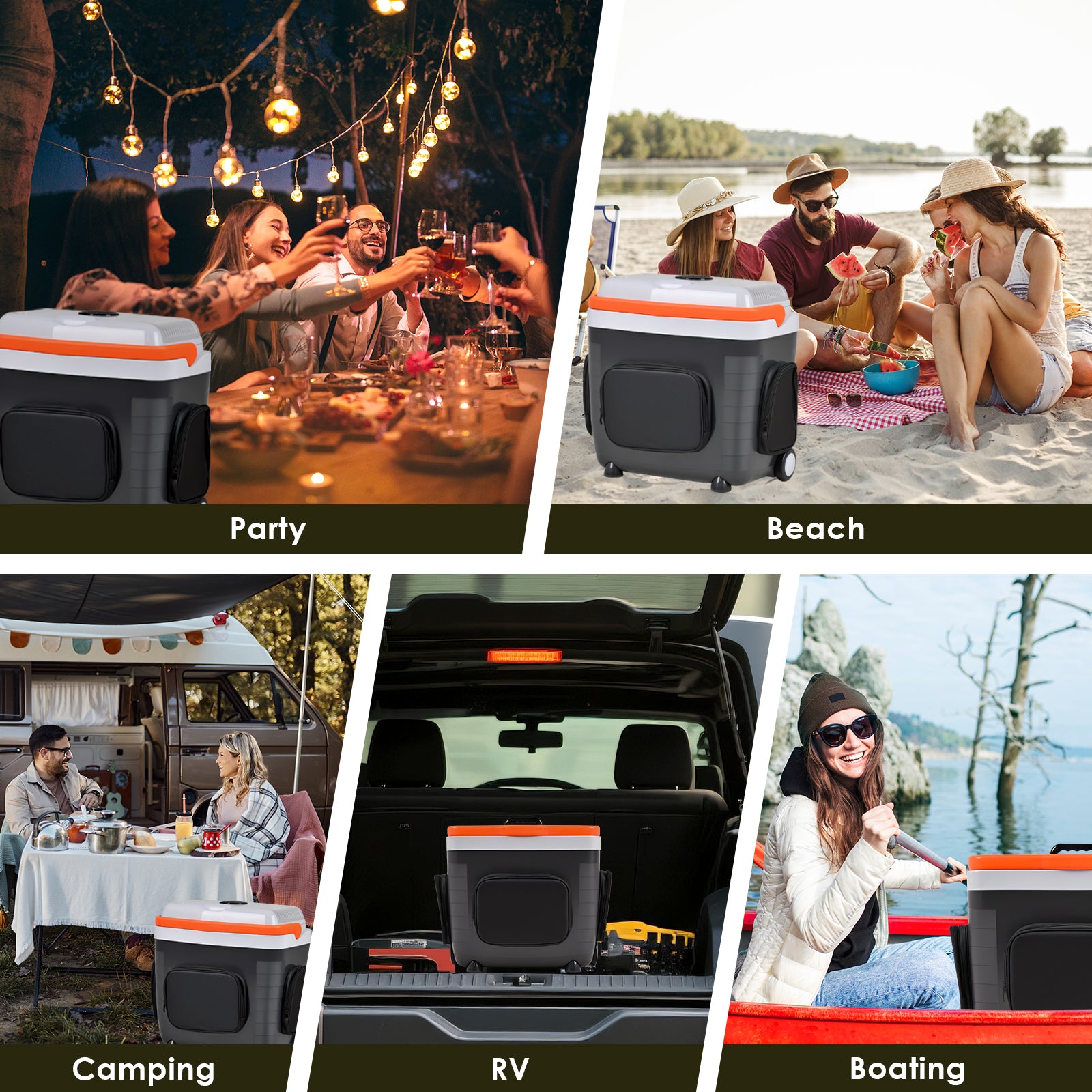 Advwin 30L Electric Car Cooler & Warmer with Pockets