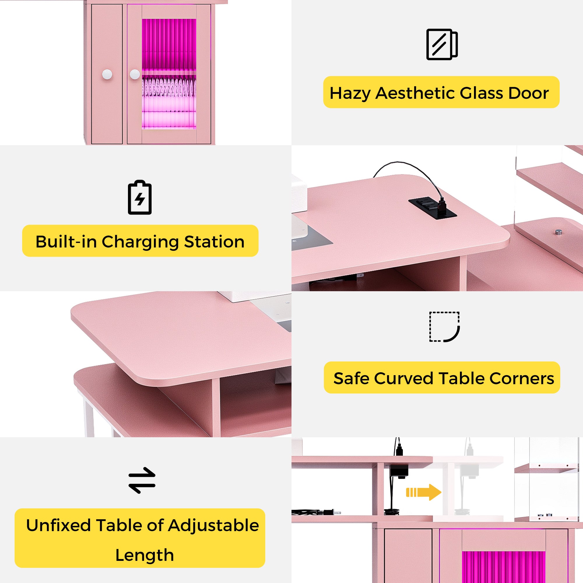 Advwin Manicure Table with LED Light
