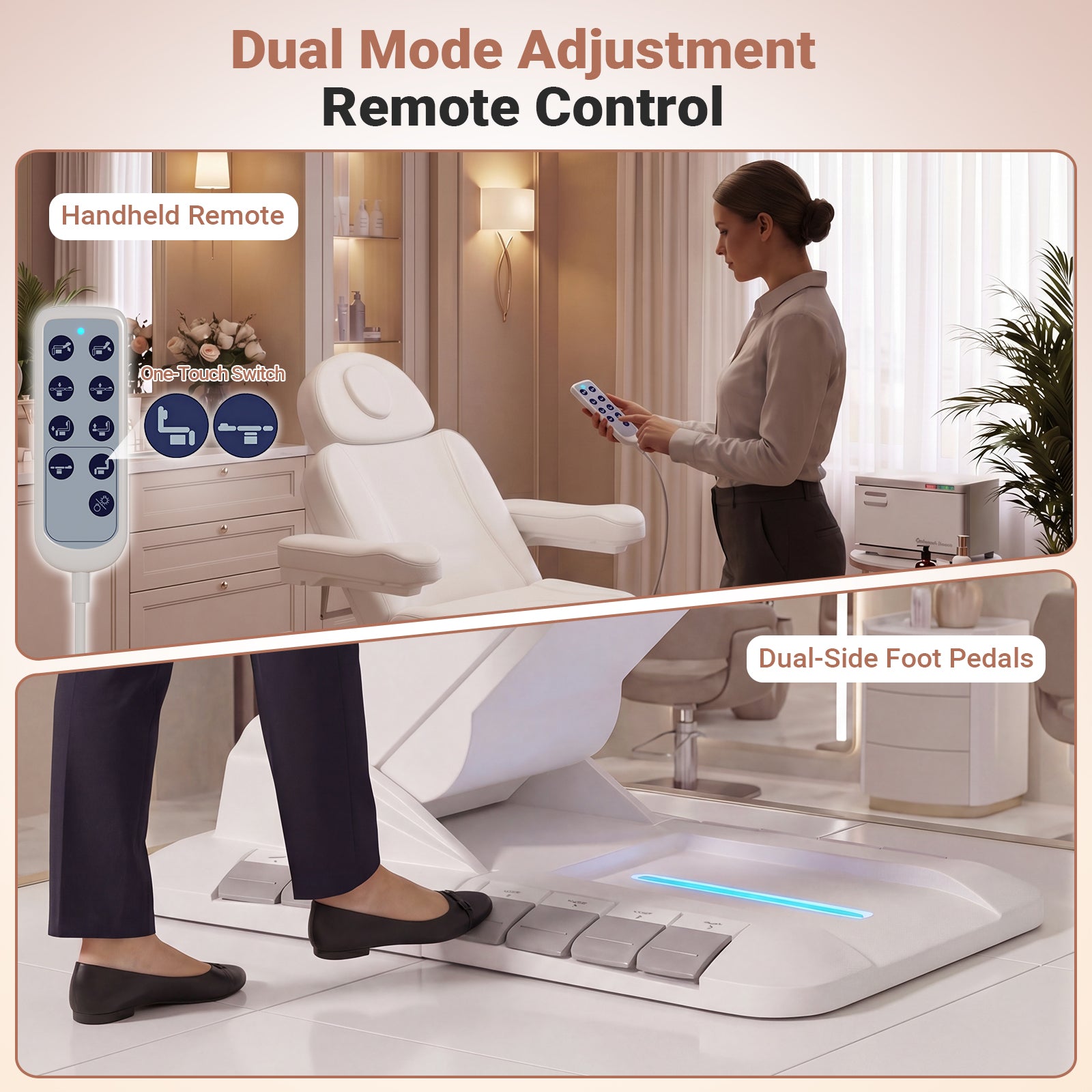 Advwin 3 Motor Adjustable Electric Esthetician Bed