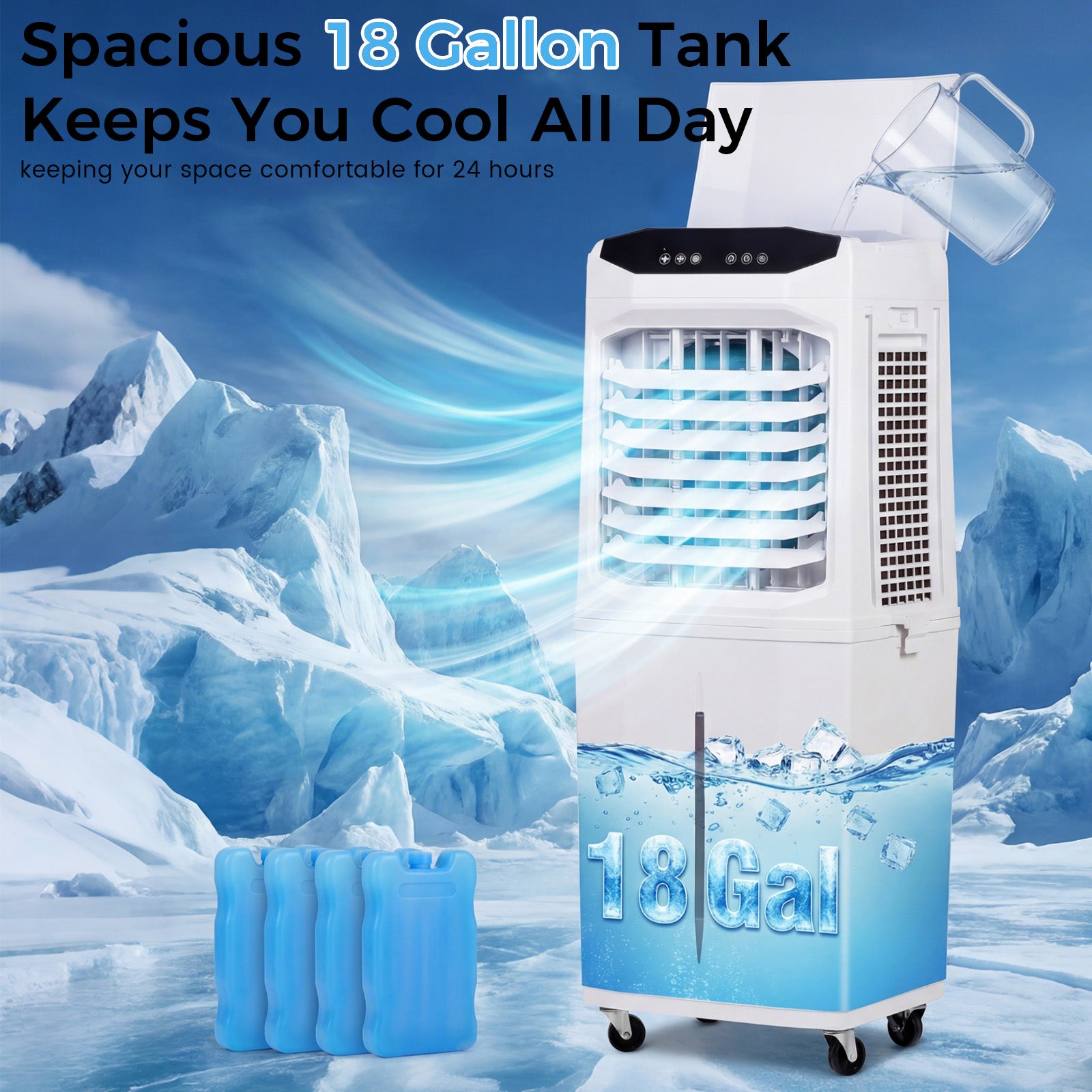 Advwin 3300 CFM Evaporative Swamp Cooler