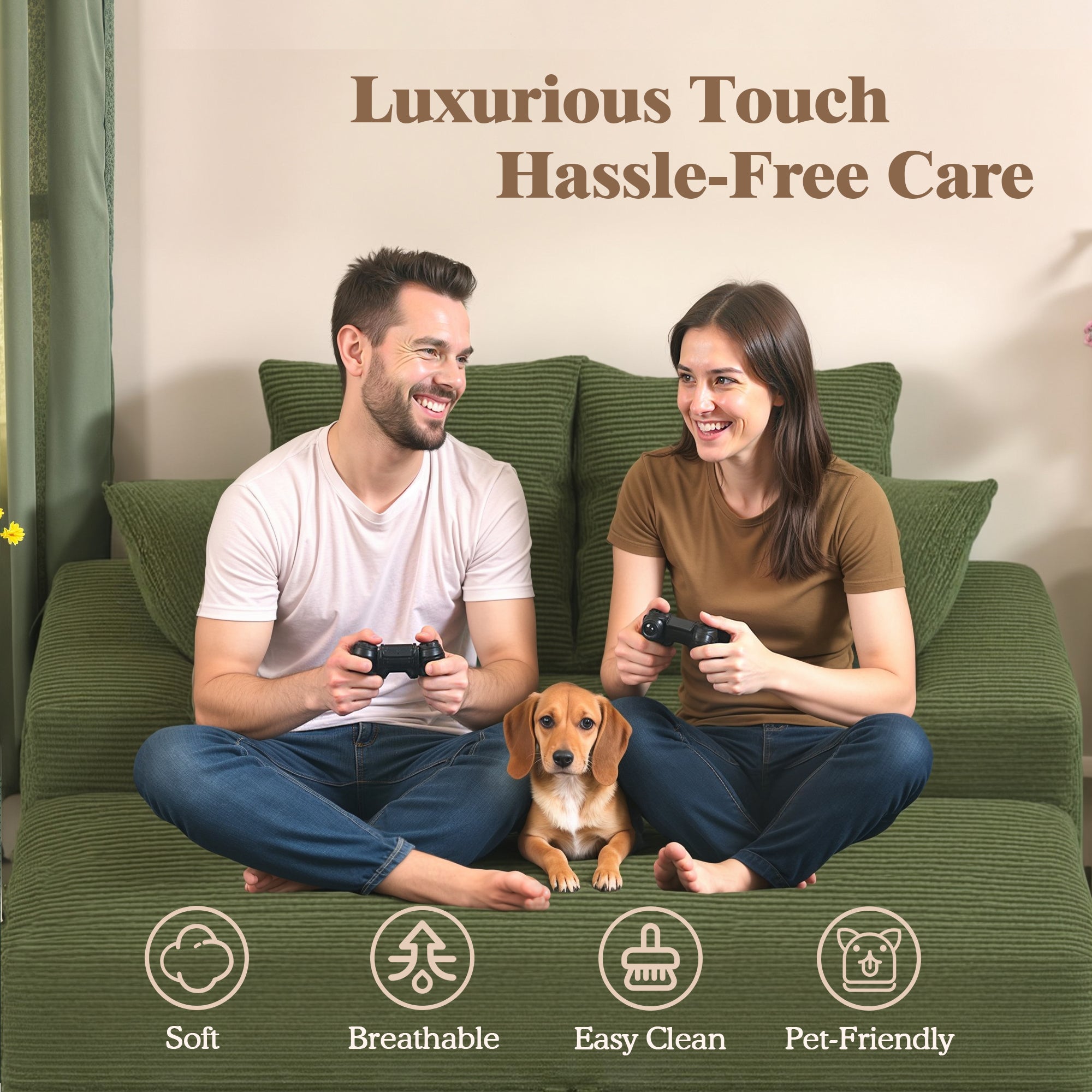 Advwin Chaise Lounge with Storage Ottoman Medium-Rib