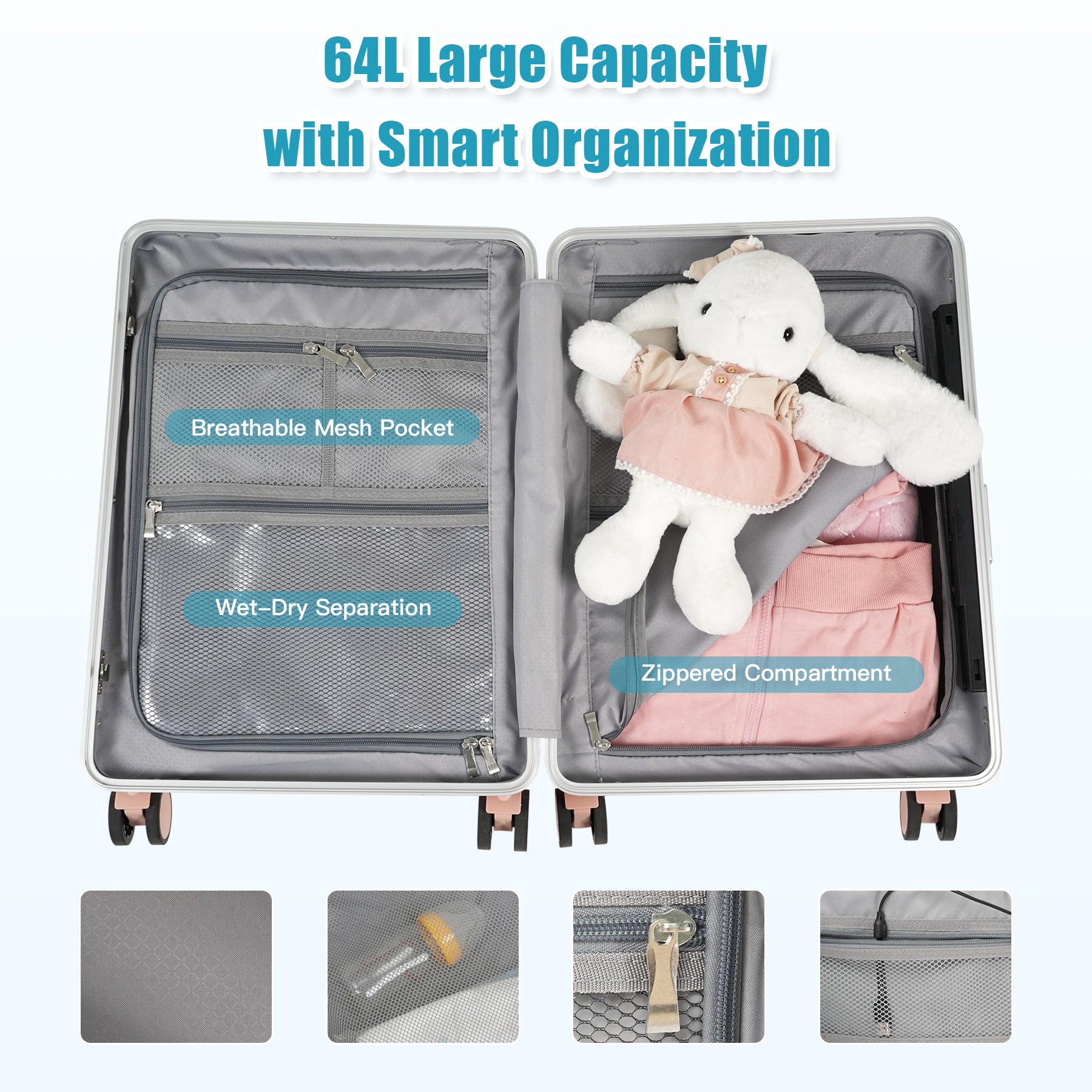 Advwin Carry On Luggage with Seat For Kids