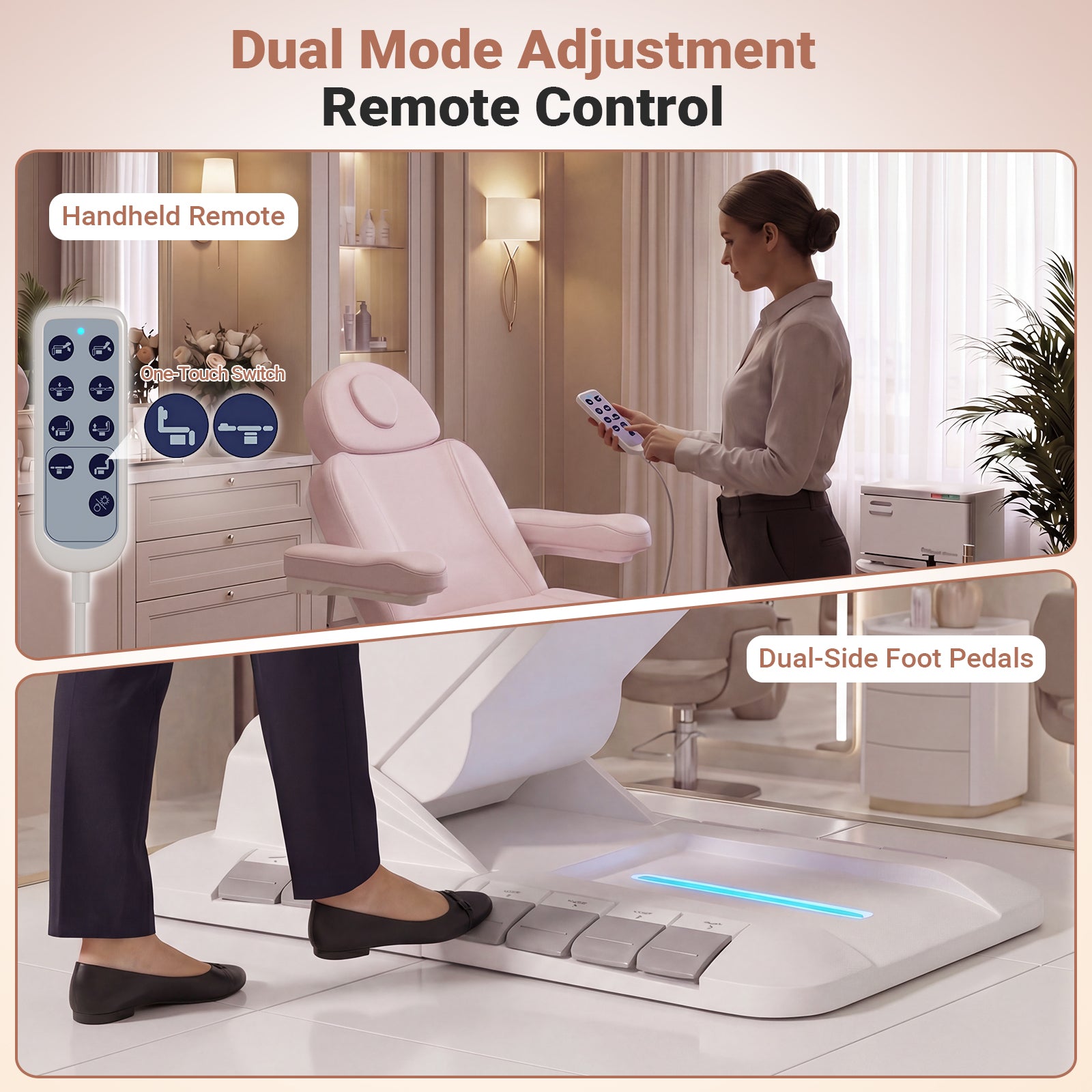 Advwin 3 Motor Adjustable Electric Esthetician Bed