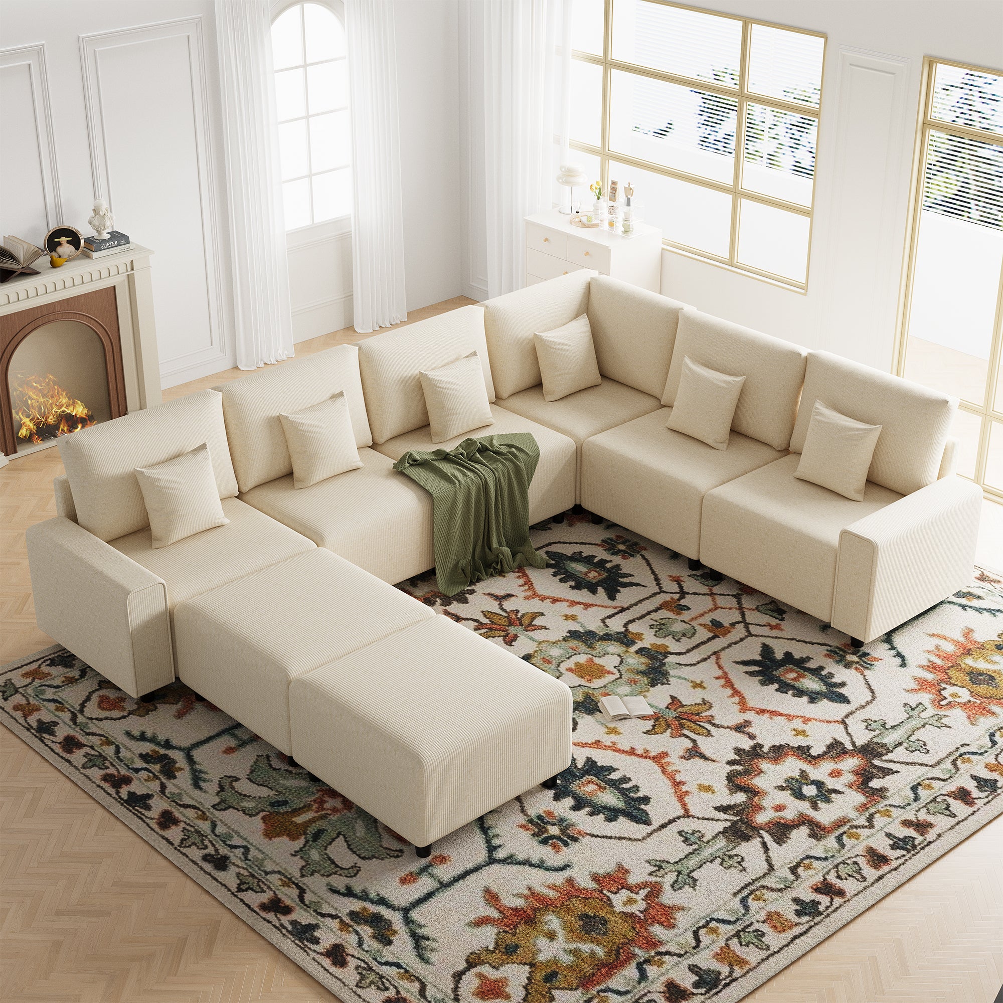 Advwin Luxury Oversized Minimalist Cloud Couch