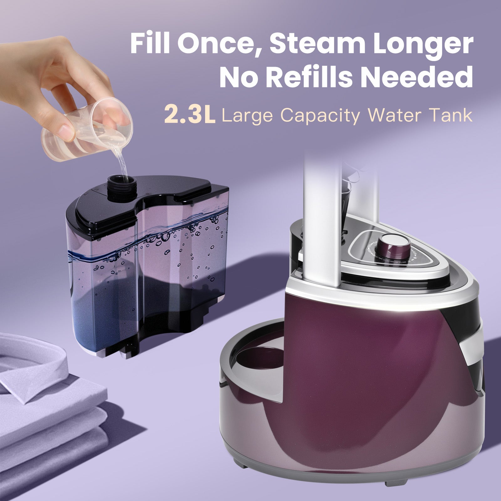 Advwin Garment Steamer w/Water Tank 1500W