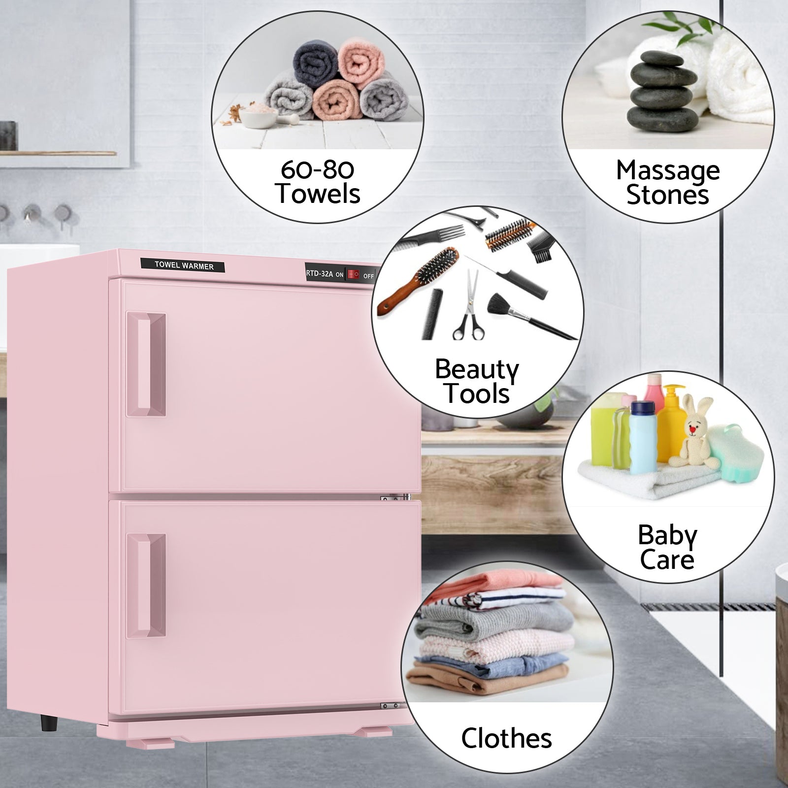 Advwin Electric Warmer Towel Cabinet 32L