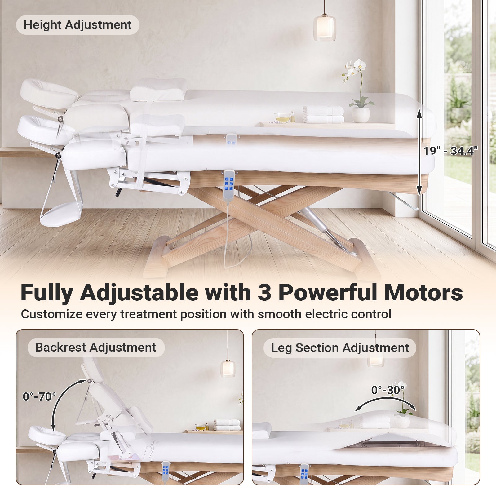 Advwin Electric Massage Table for Spa & Treatment