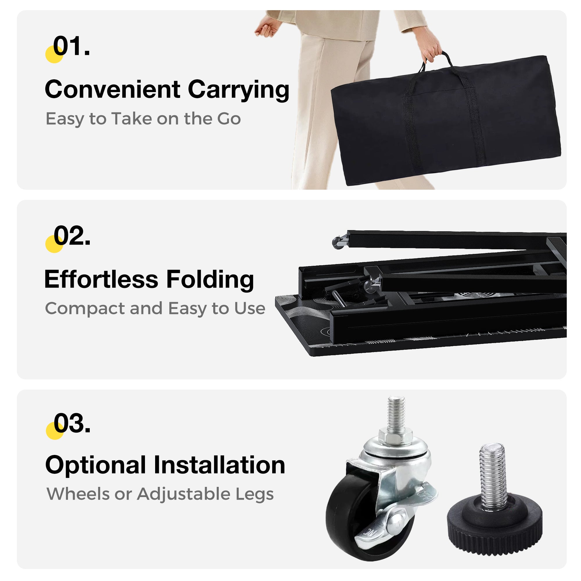 Advwin Nail Table w/ Dust Collector Portable