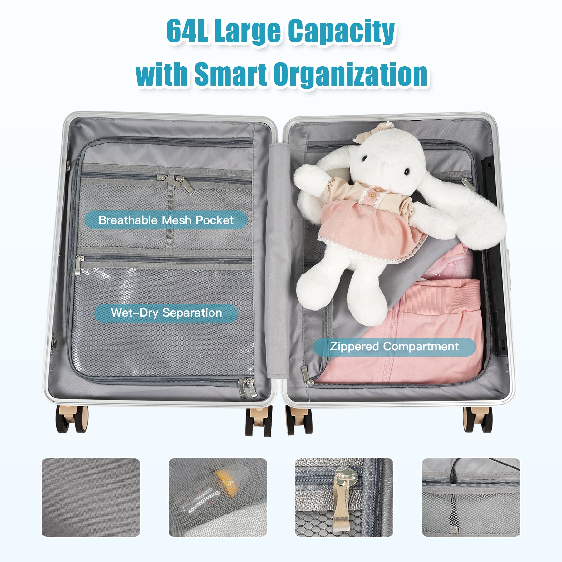 Advwin Carry On Luggage with Seat For Kids