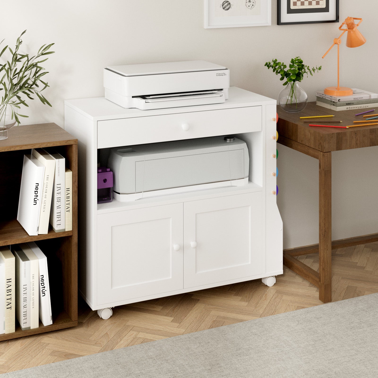 Advwin Storage Cabinet for Cricut Machine with Drawers