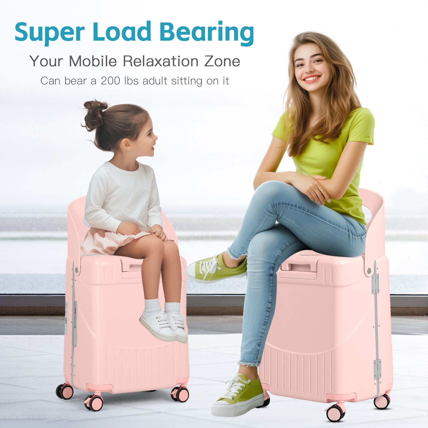 Advwin Carry On Luggage with Seat For Kids