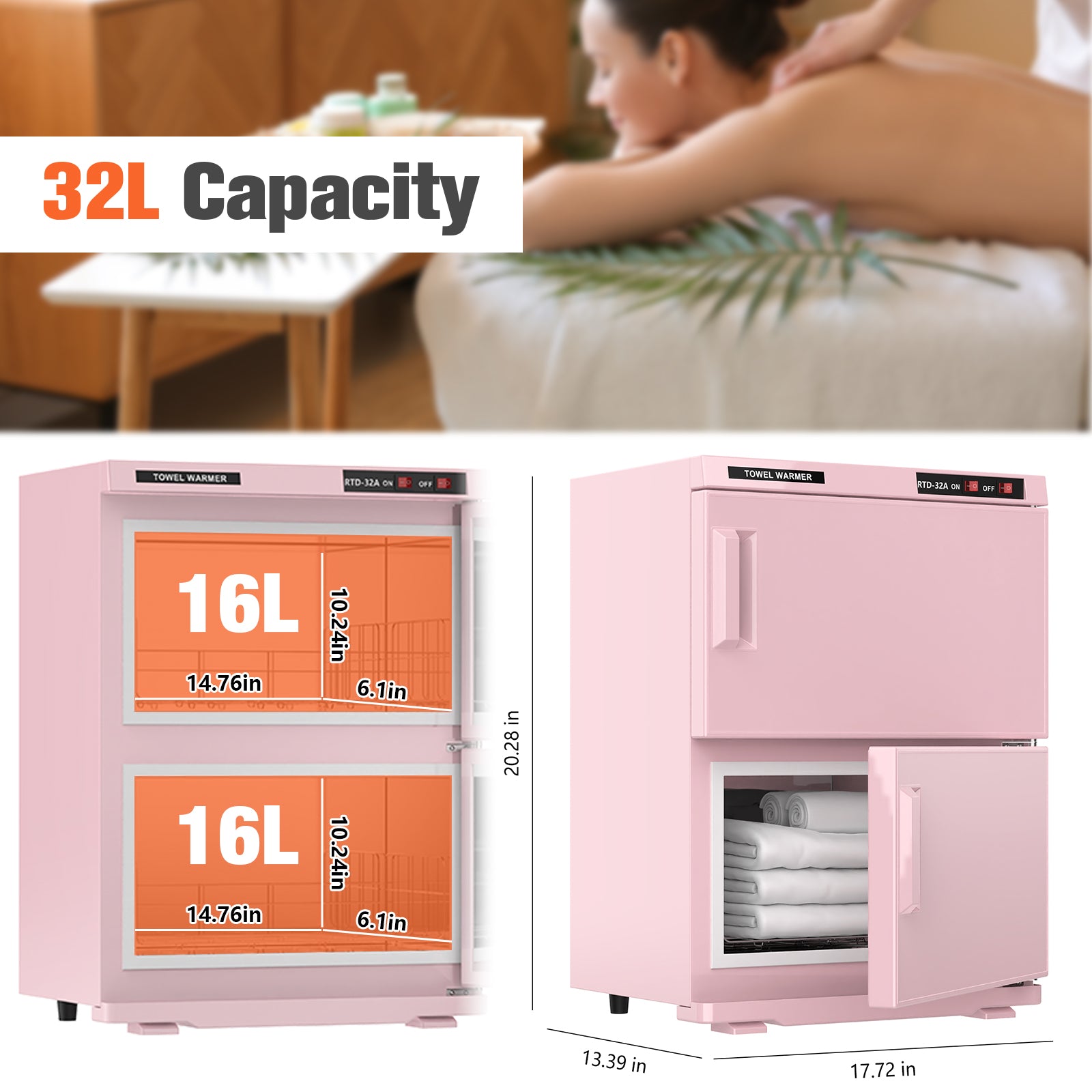 Advwin Electric Warmer Towel Cabinet 32L