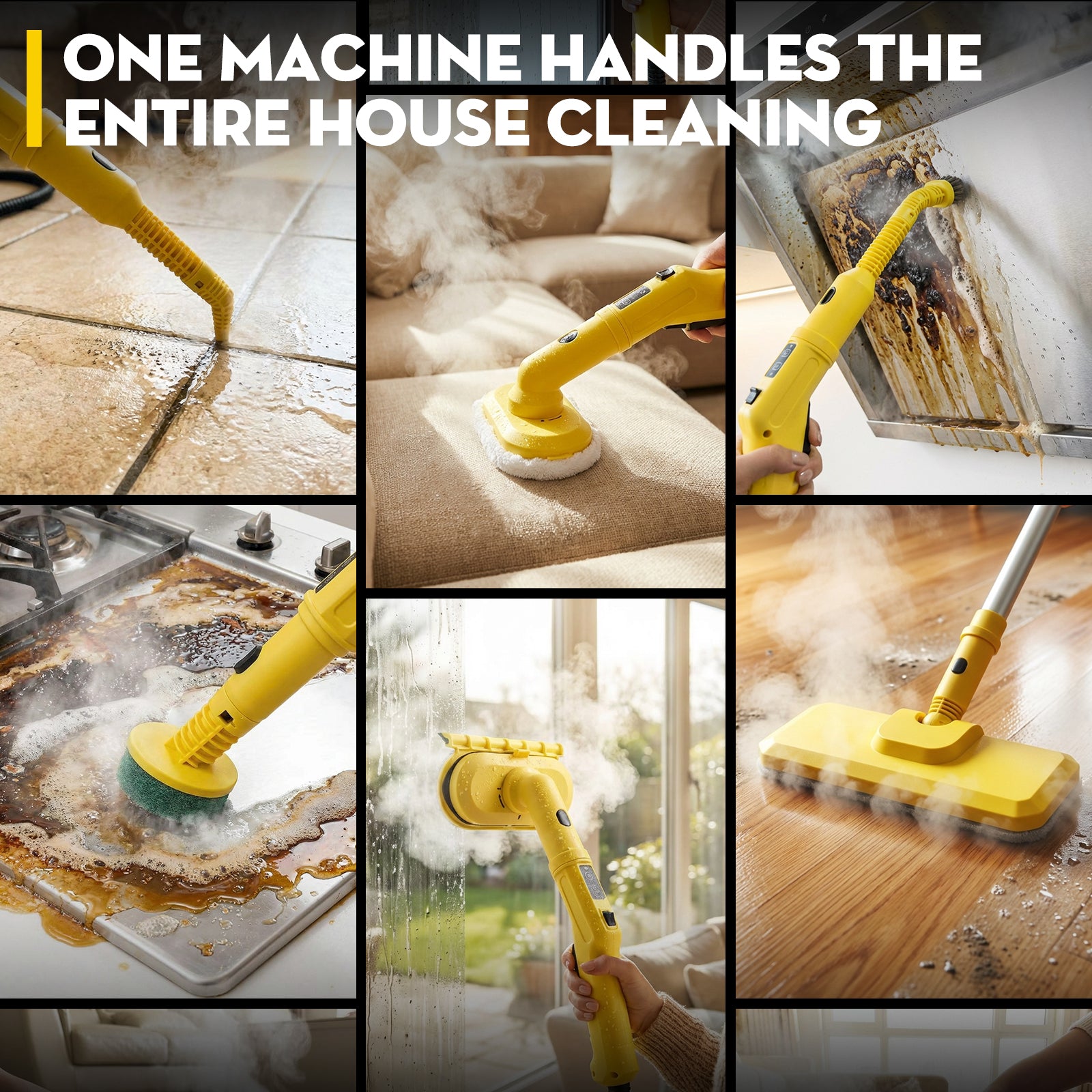 Advwin Steam Cleaner Chemical-Free High-Pressure