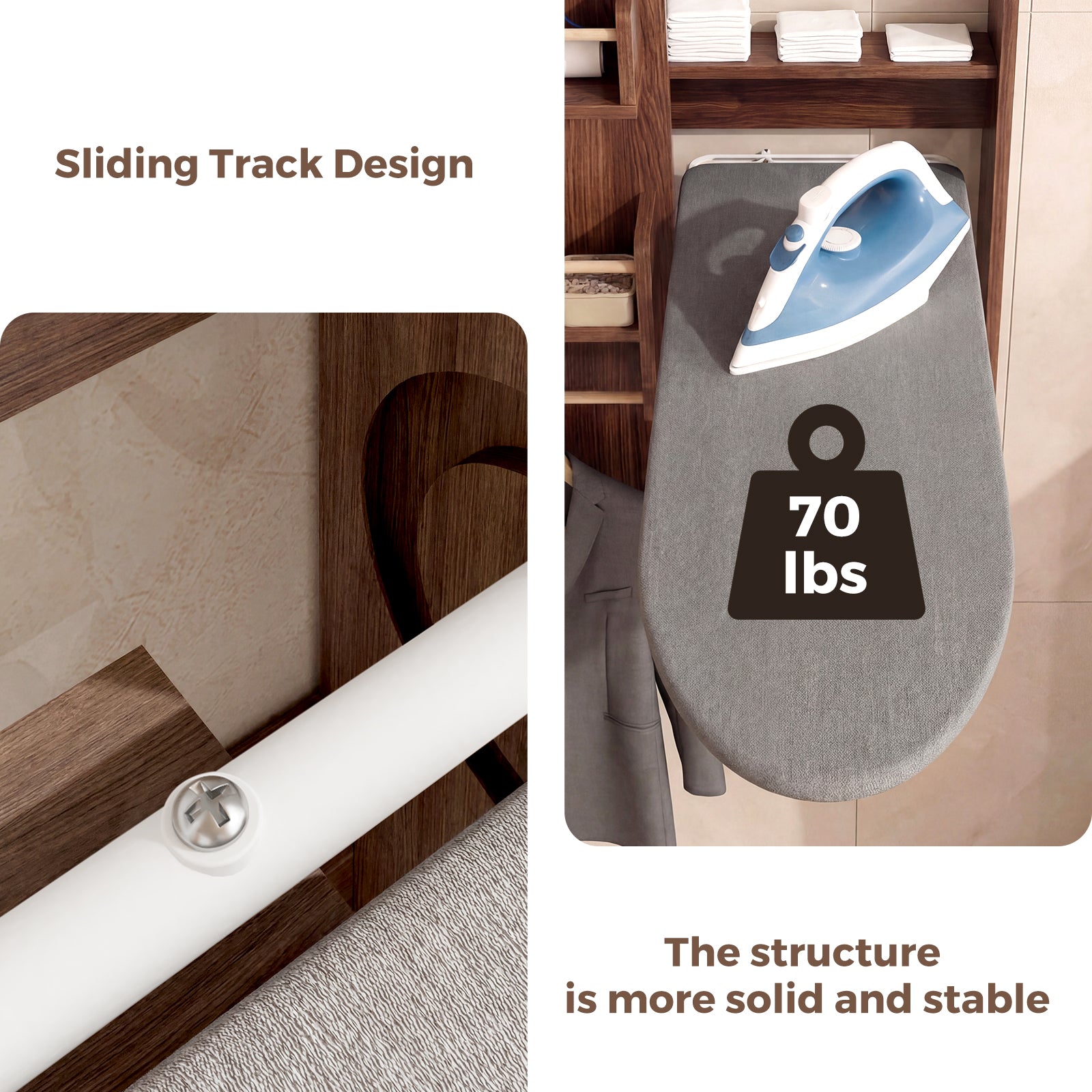 Advwin Wall Mounted Ironing Board Cabinet