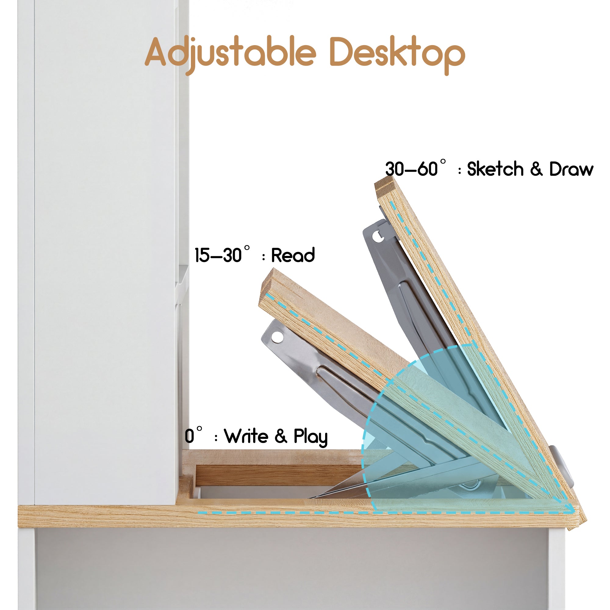 Advwin Multifunctional Kids Desk and Chair Set