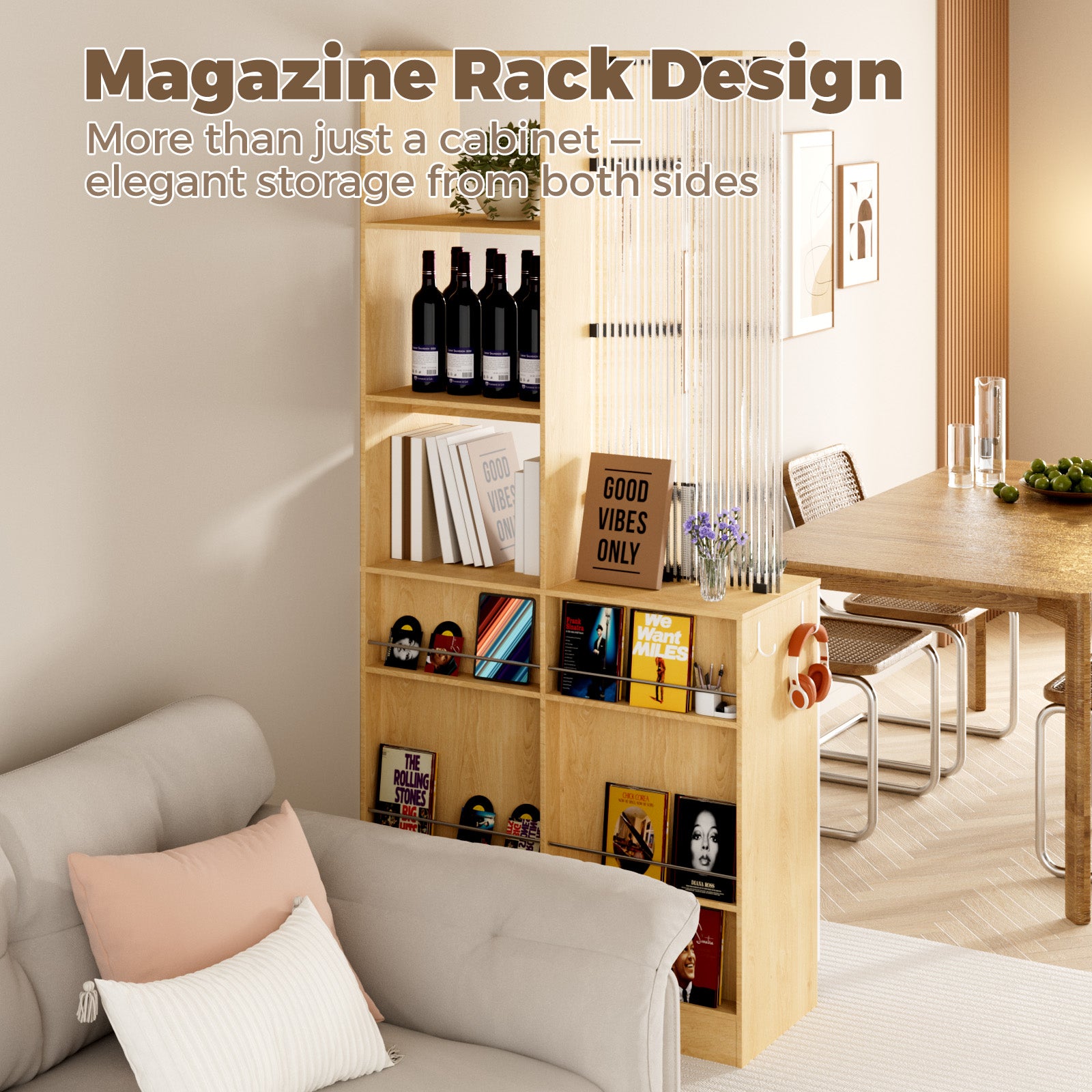 Advwin Modern Freestanding Room Divider