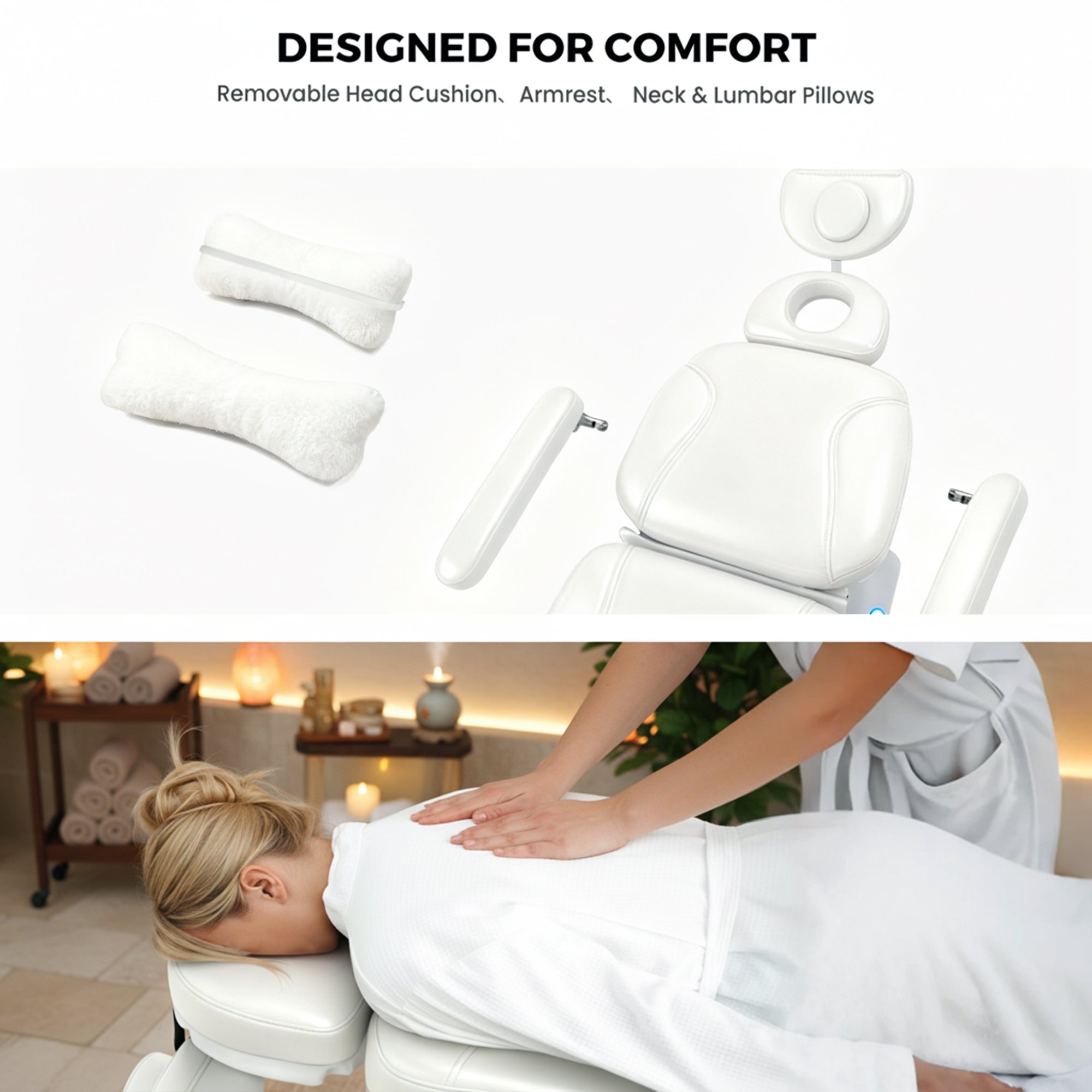 Advwin Massage Table with Built-in Charging Station