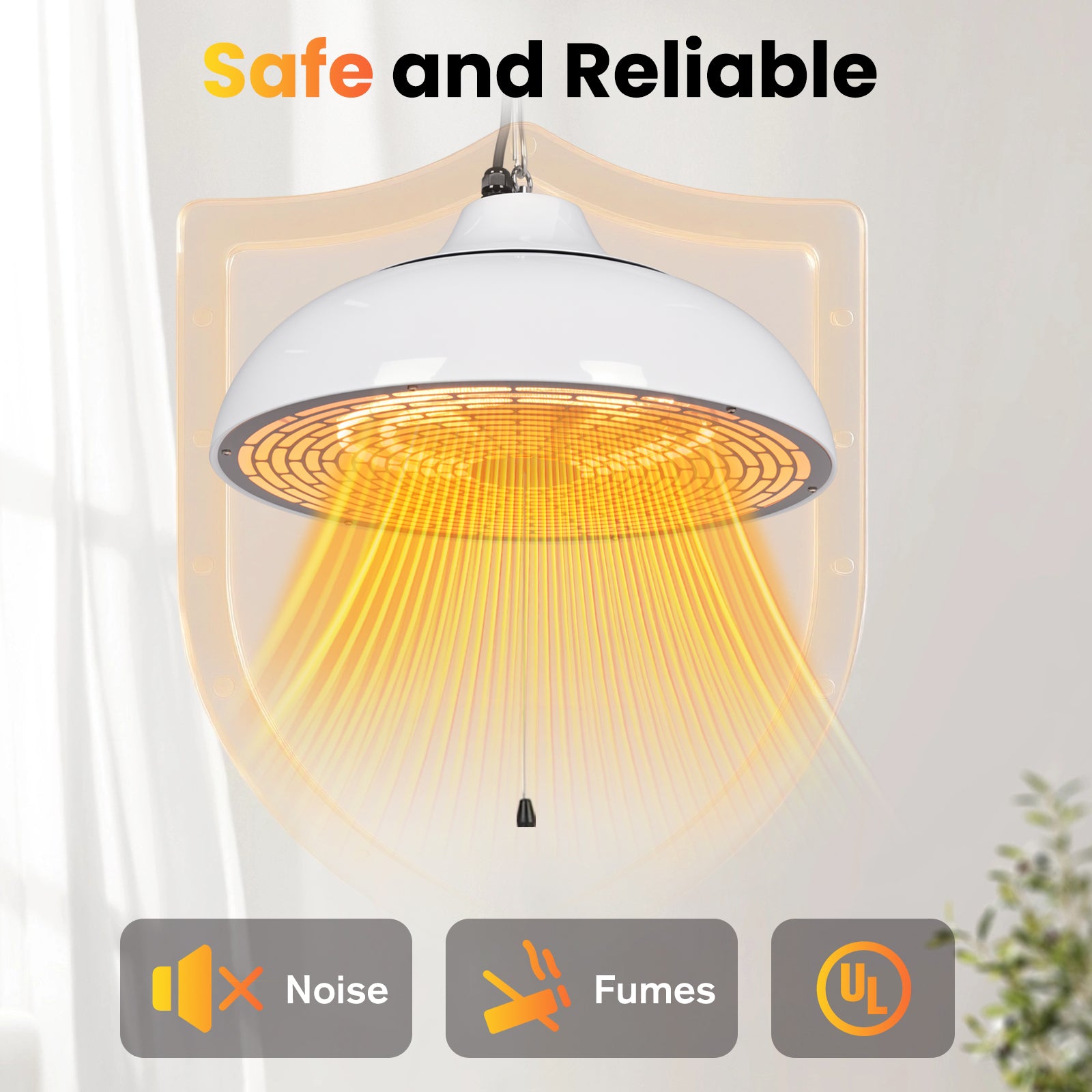 Advwin Outdoor Electric Patio Heater 1500W