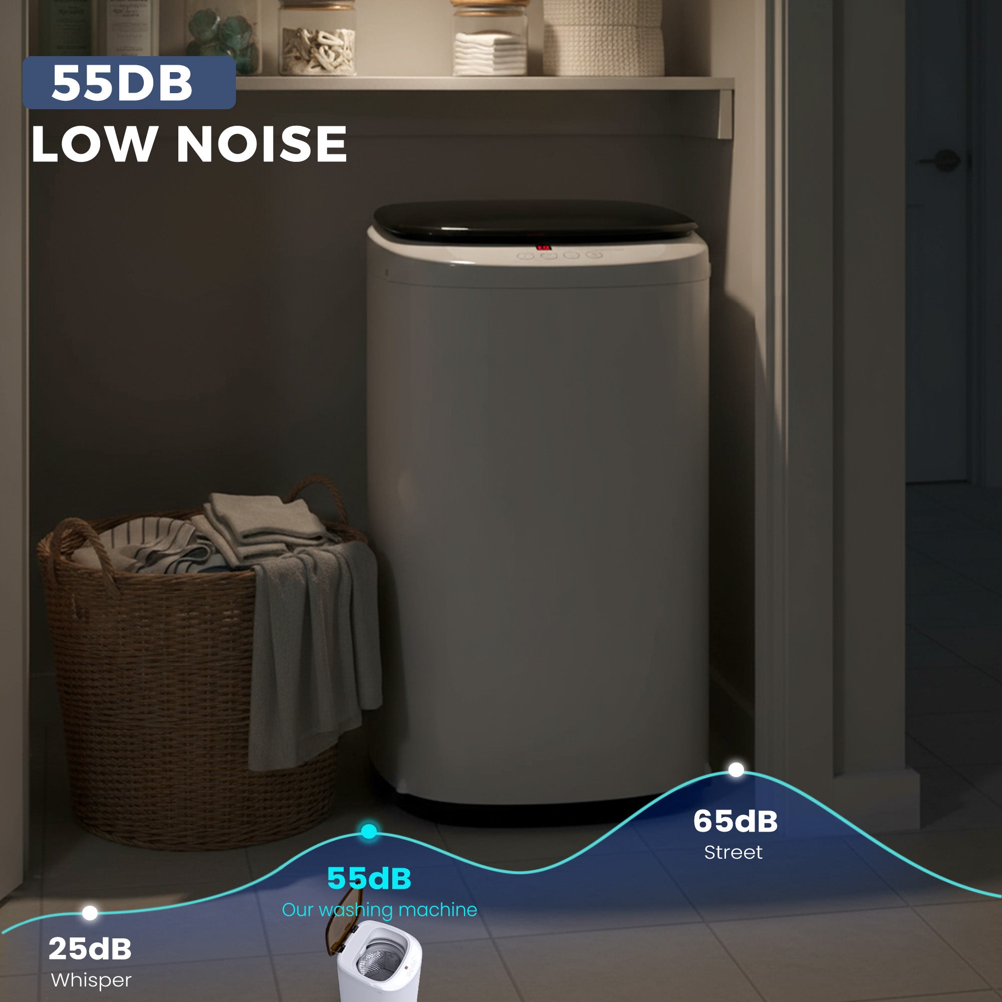 Advwin 1.07 Cu.ft Portable Washing Machine