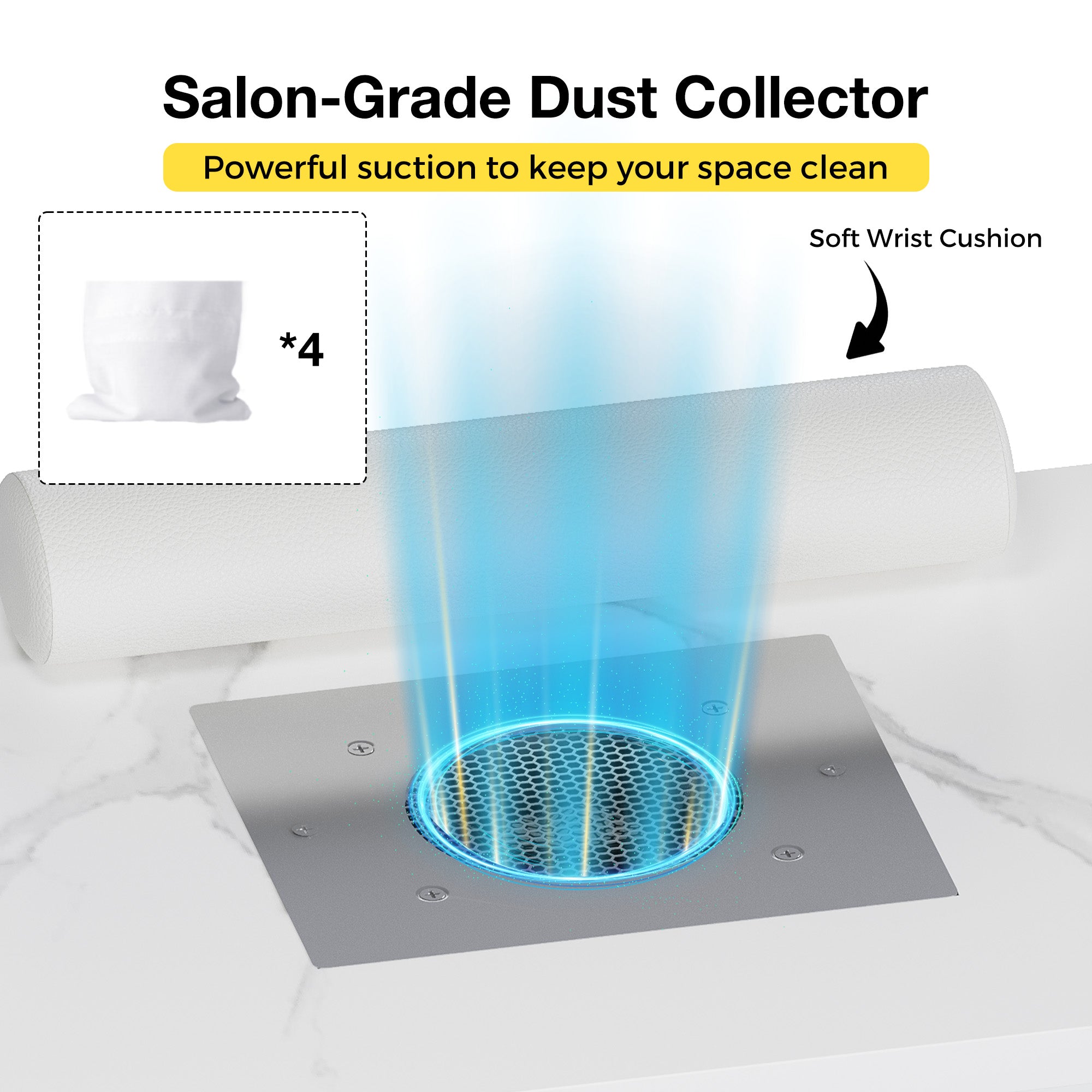 Advwin Portable Manicure Table w/ Dust Collector