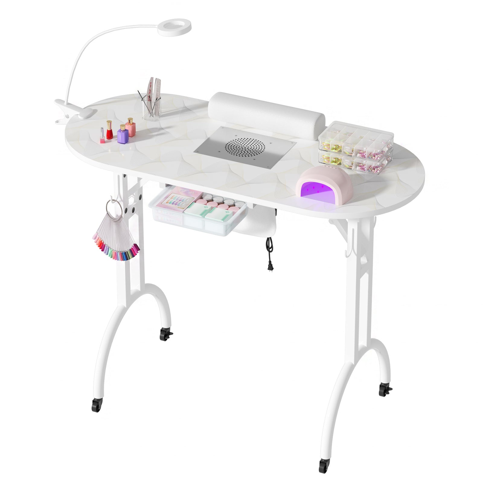 Advwin Portable Manicure Desk for Home & Travel