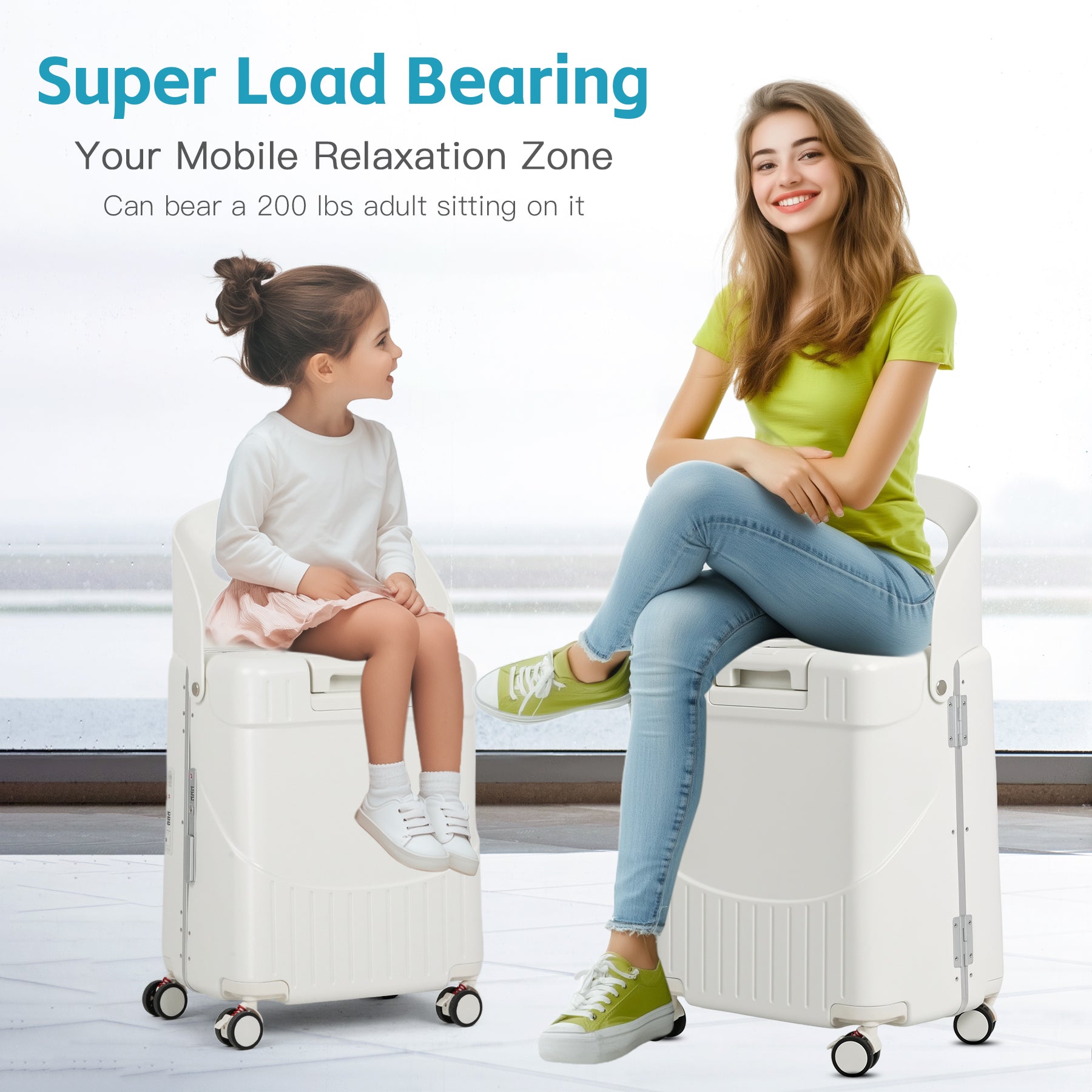 Advwin 22" Luggage with Foldable Child Seat