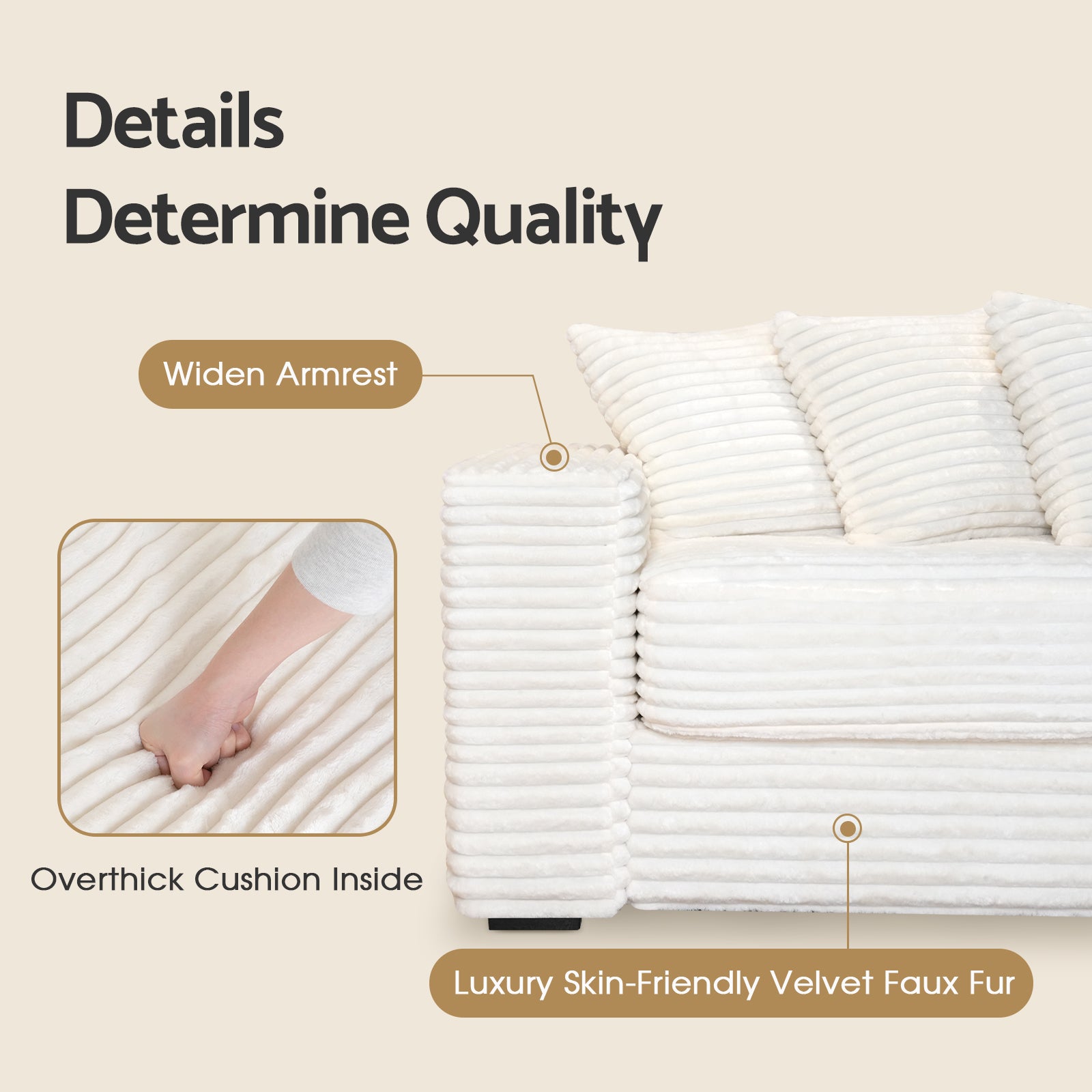 sofa with oversized chair