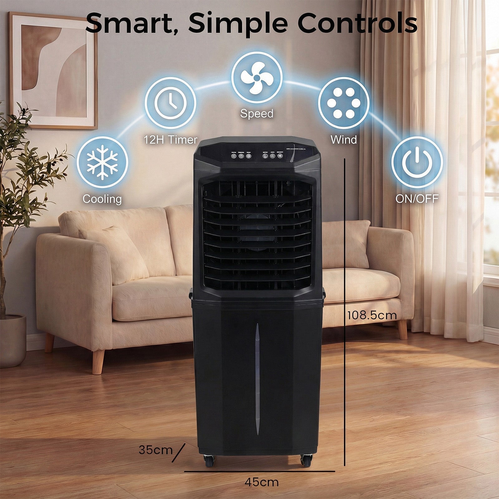 Advwin 3300 CFM Evaporative Swamp Cooler