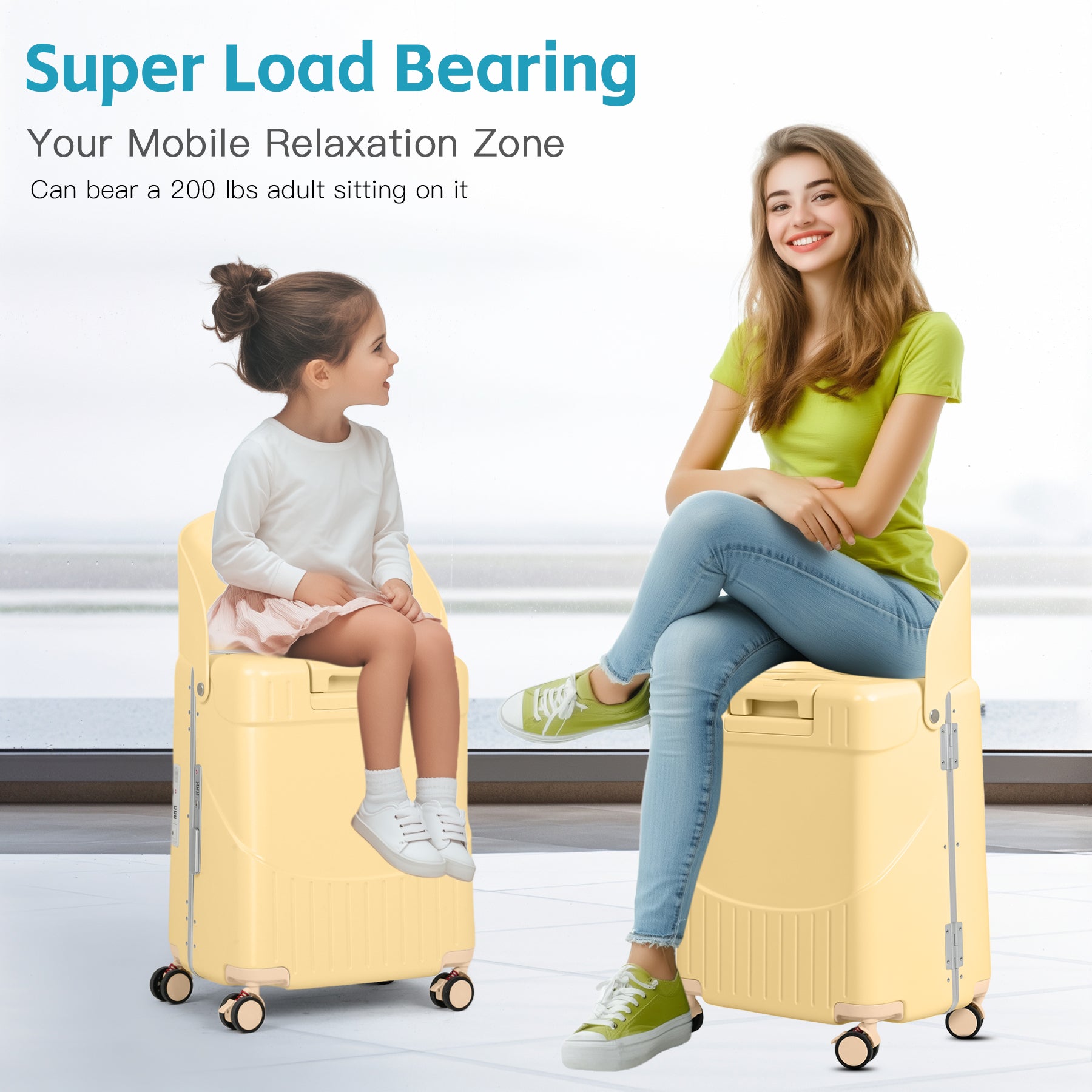 Advwin Carry On Luggage with Seat For Kids
