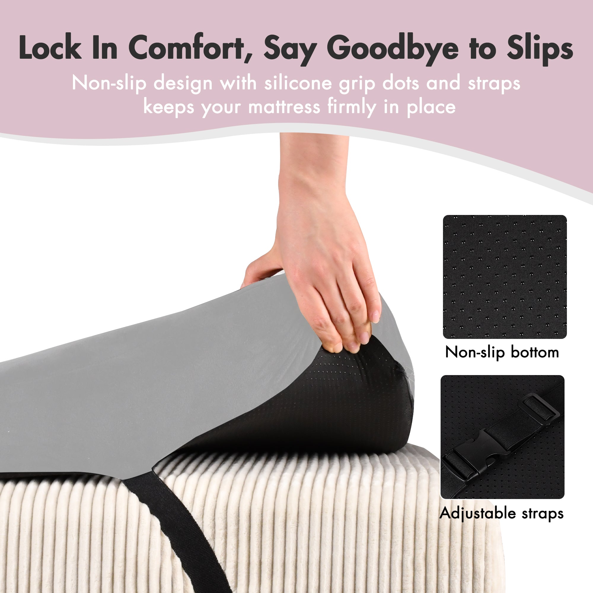 Advwin Foldable Curvy Lash Bed Topper