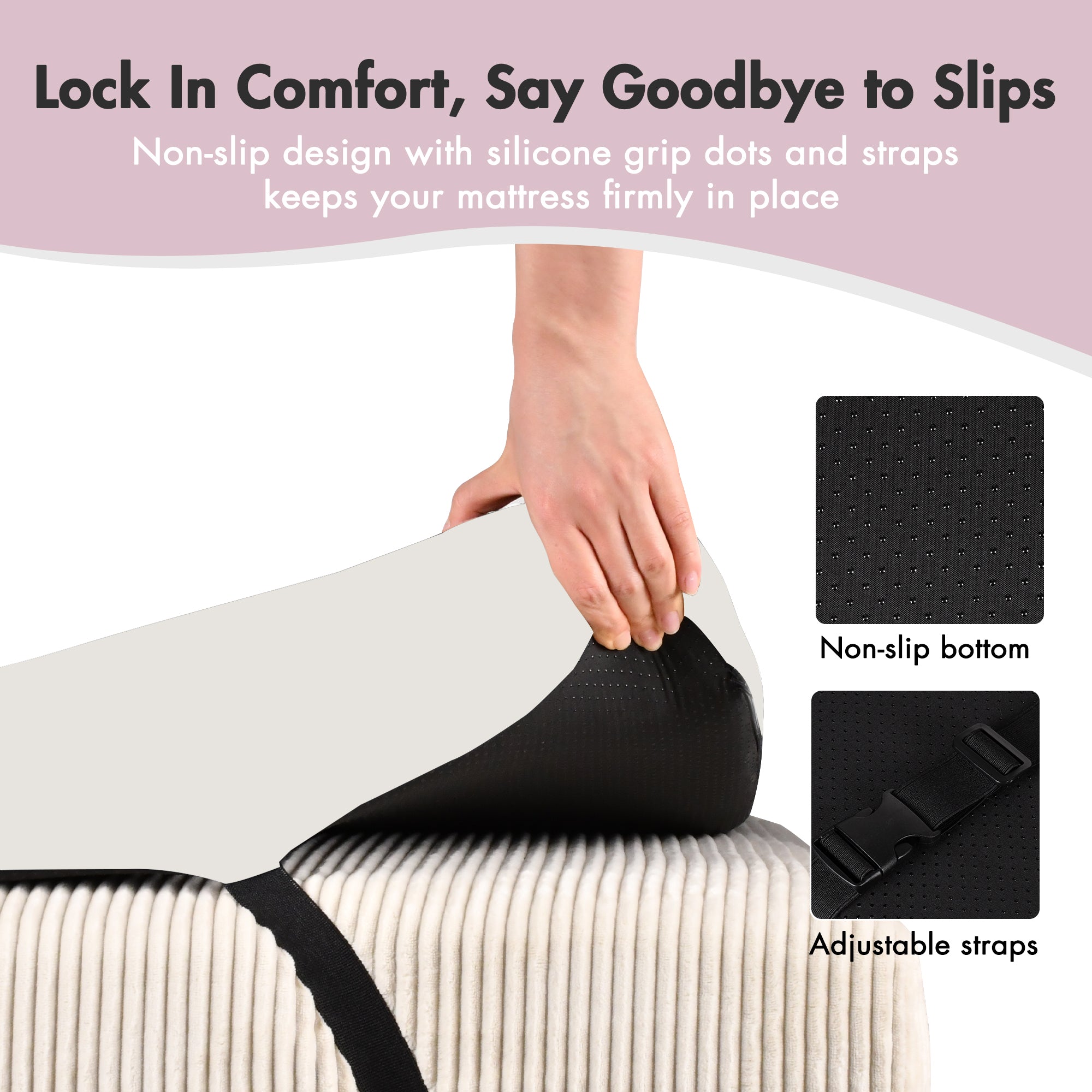 Advwin Foldable Curvy Lash Bed Topper