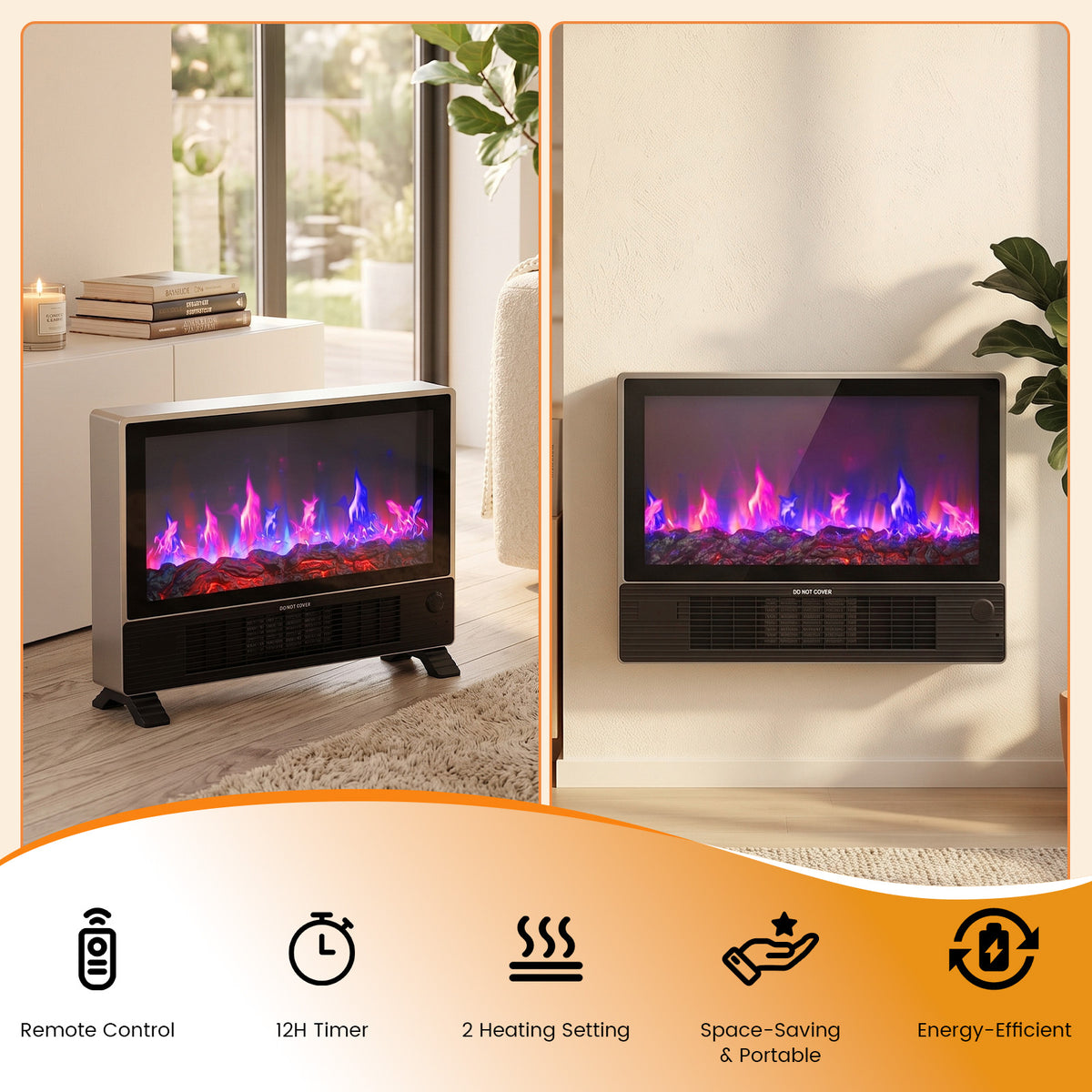 Advwin Wall-Mounted & Freestanding Space Heater