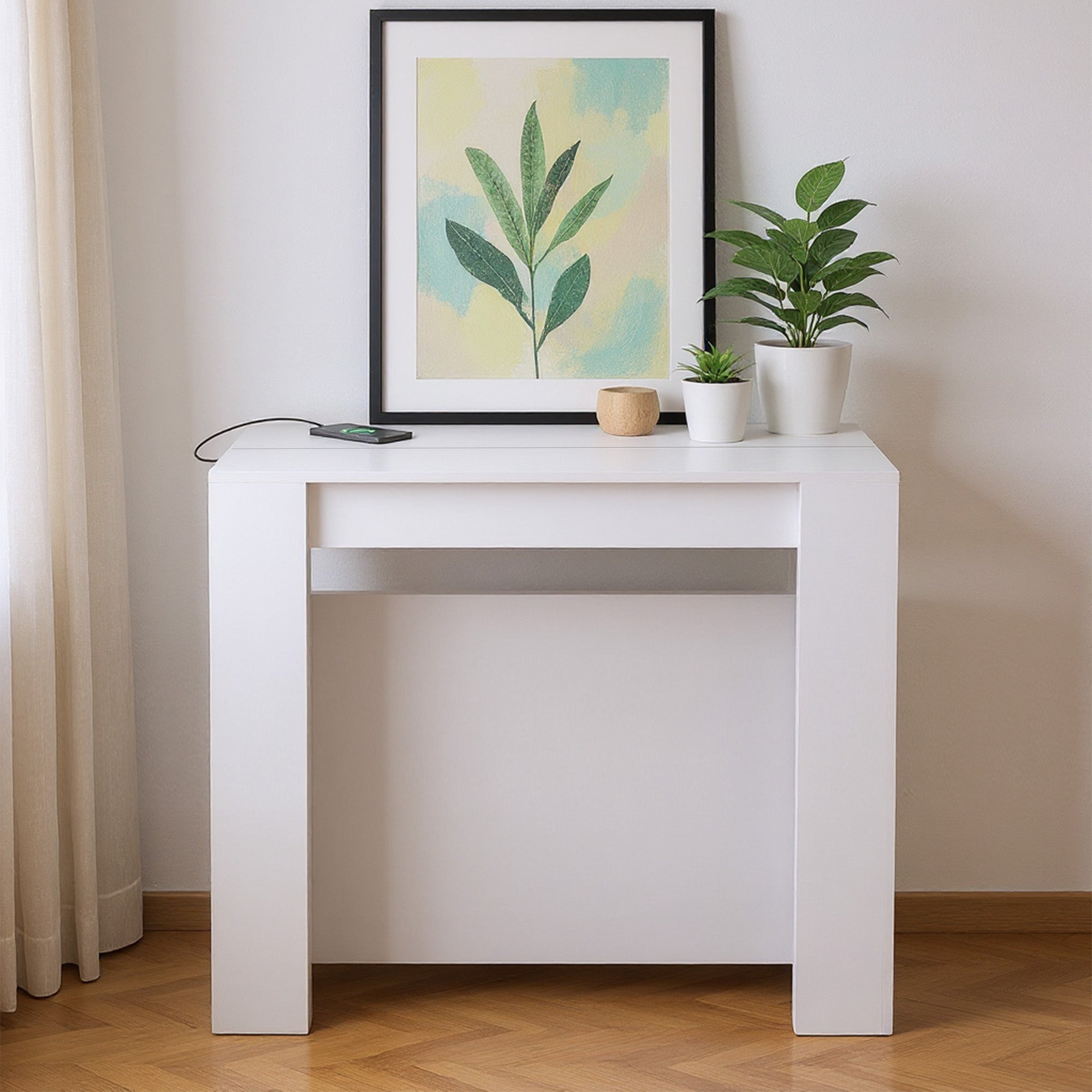 Advwin Extendable Dining Table with Outlet