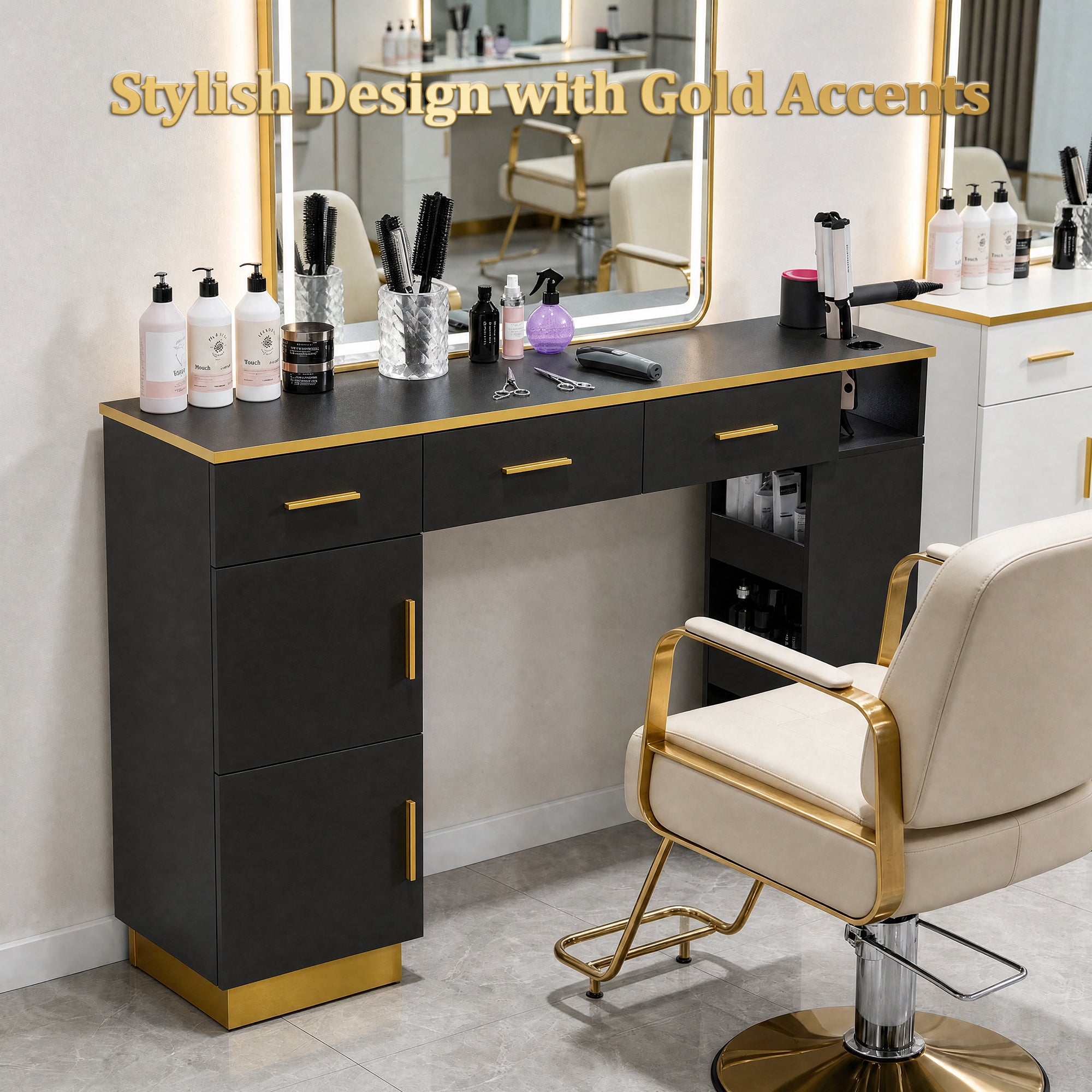 Advwin Barber Salon Stations for Hair Stylist