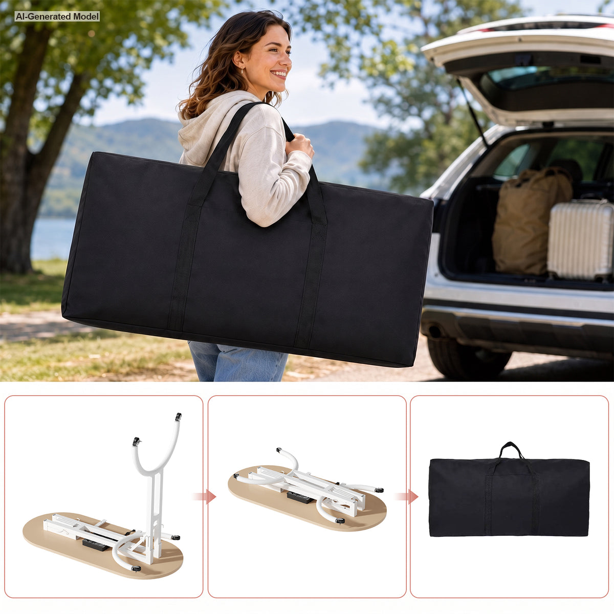 Advwin Portable Manicure Desk for Home & Travel