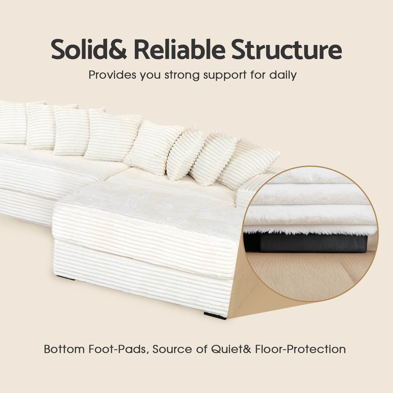 sofa with oversized chair