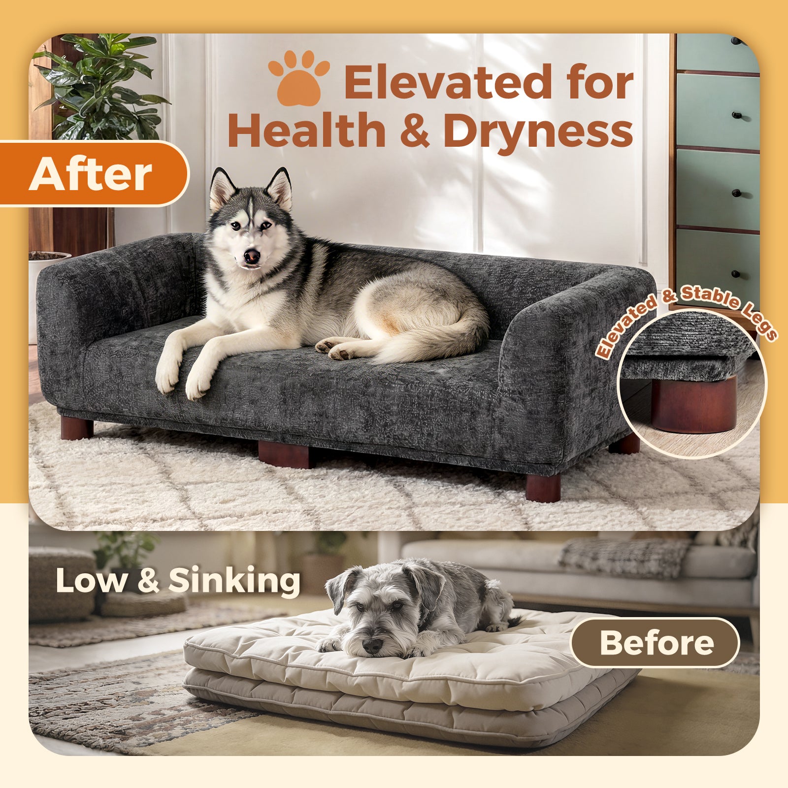 Advwin Dog Couch Sofa for Large & Extra Large Dogs