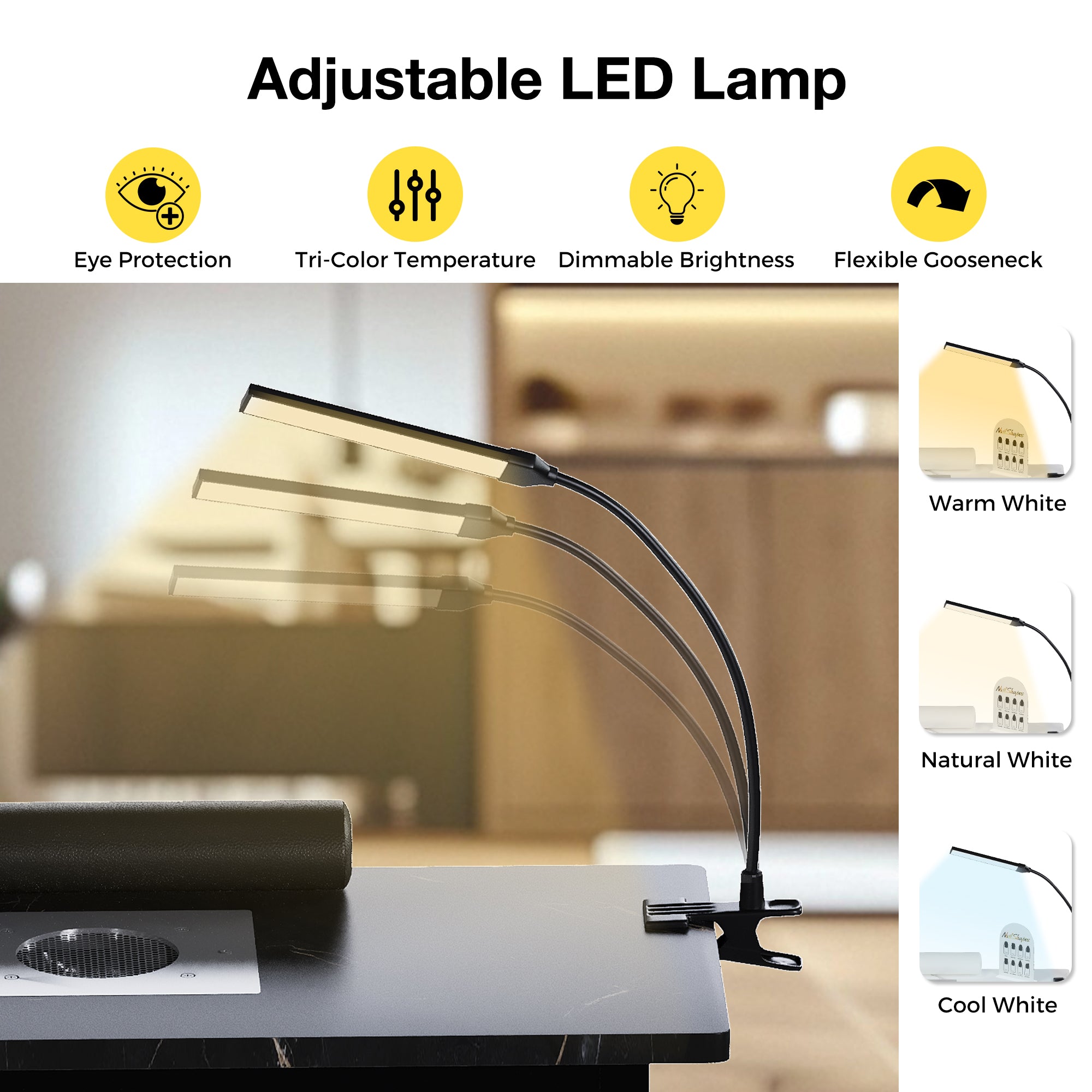 Advwin Portable Manicure Table w/ Dust Collector