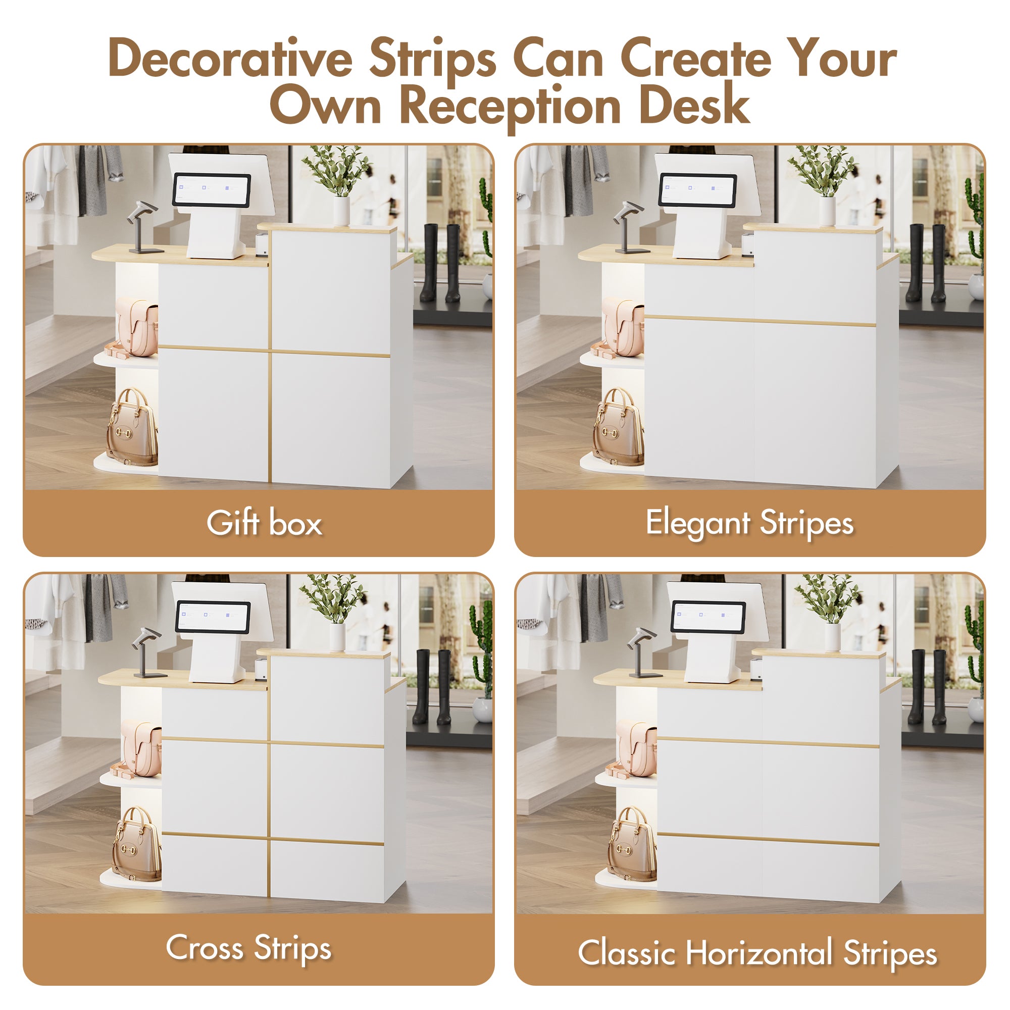 Advwin LED Reception Desk for Office